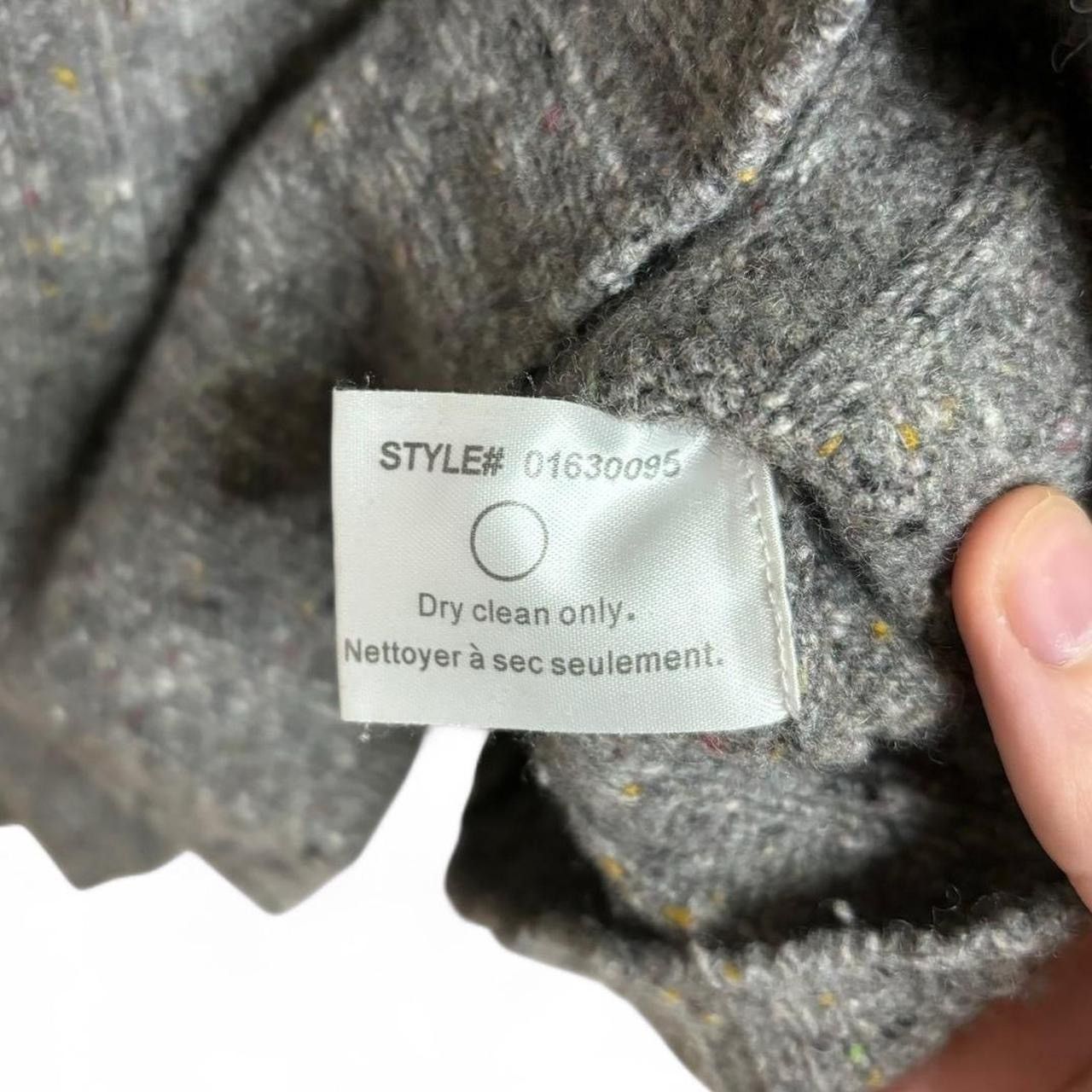 Club Monaco Vintage Style Grey Blend Wool Turtleneck Knit Sweater Size M / US 6-8 / IT 42-44 - 5 Thumbnail