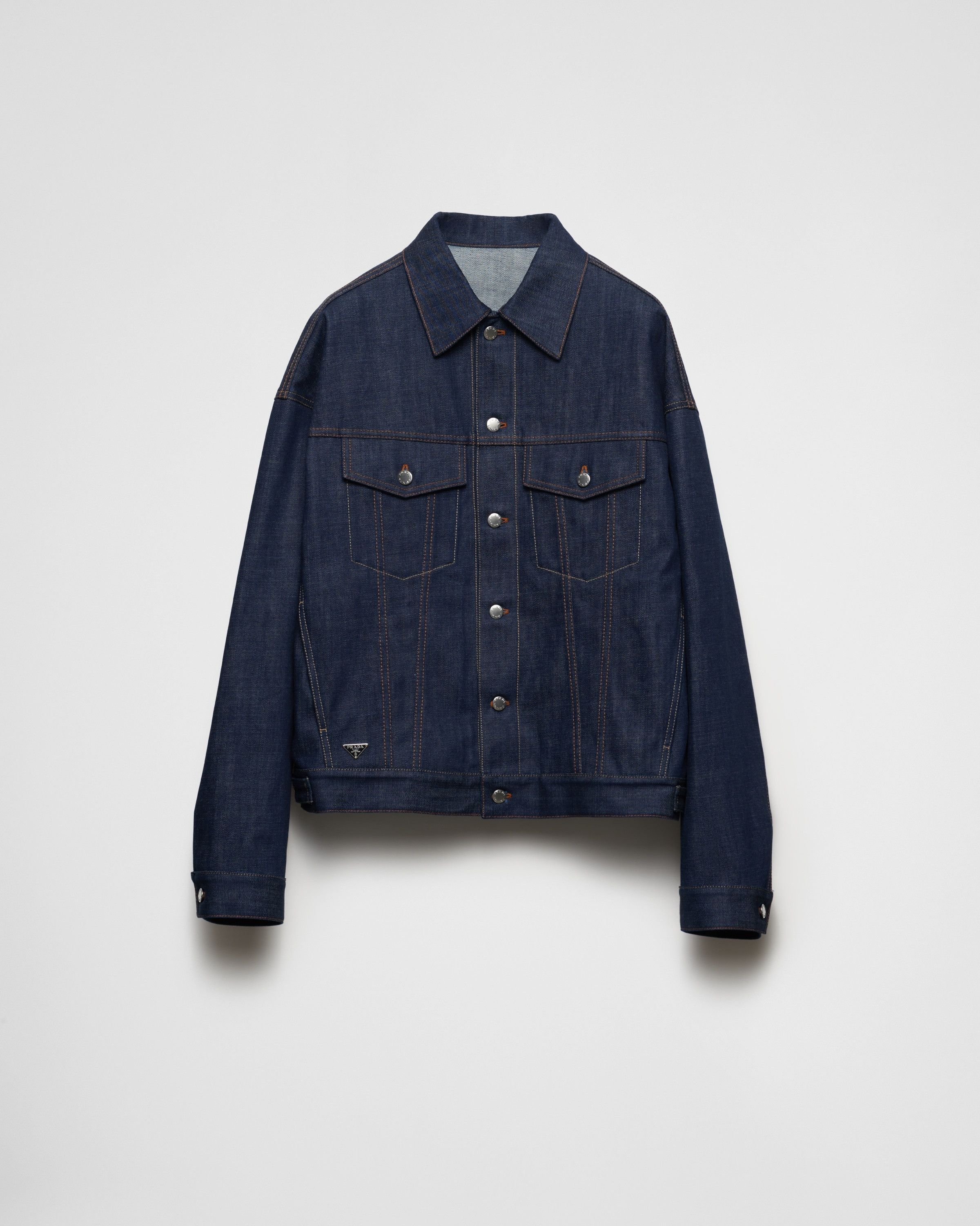 Prada oc11z0625 Selvedge Denim Blouson in Blue Size US XL / EU 56 / 4 - 1 Thumbnail