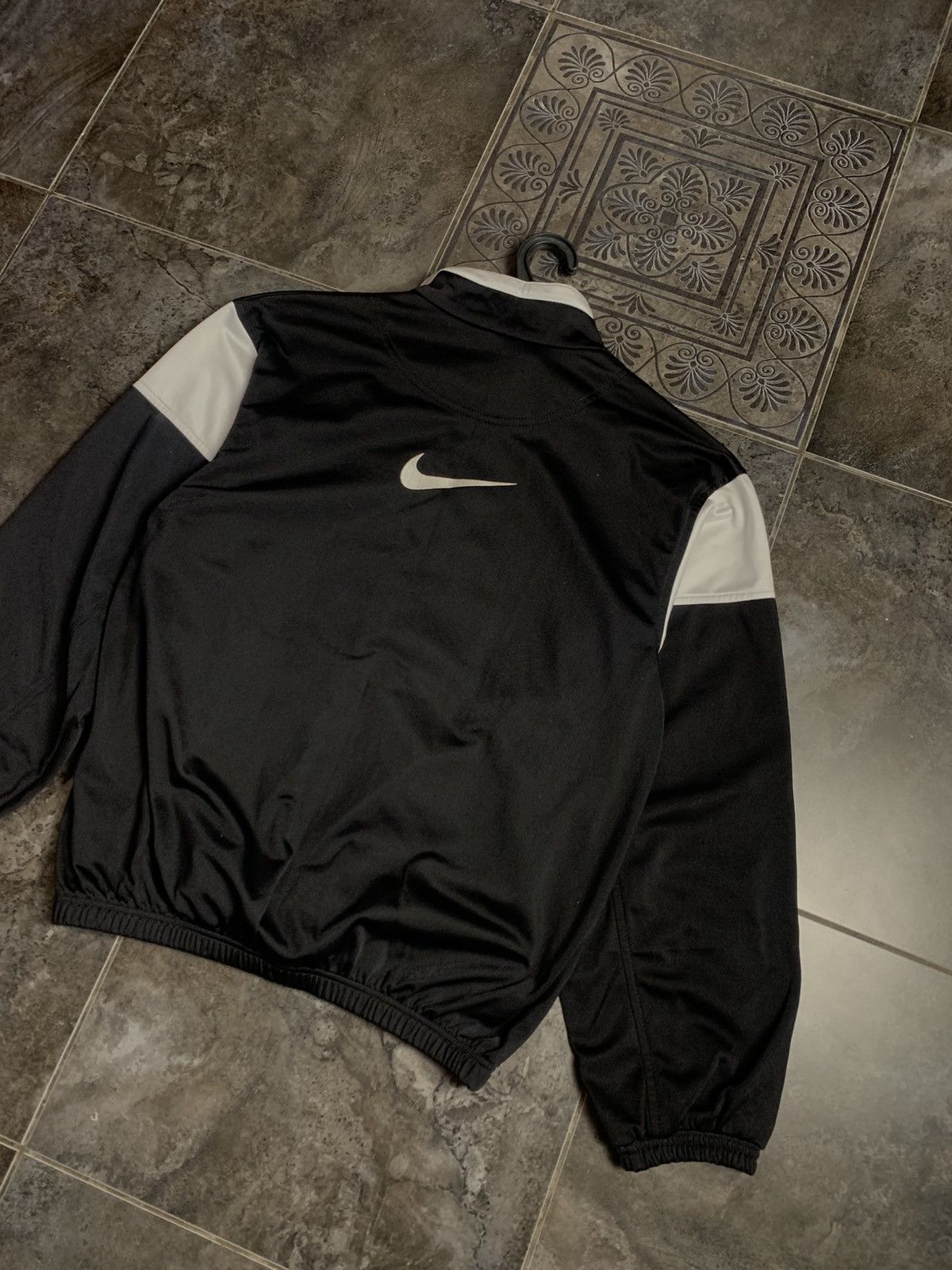 Nike × Vintage Nike Vintage Track Jacket Big Swoosh Logo Rave Bomber Size US S / EU 44-46 / 1 - 11 Thumbnail