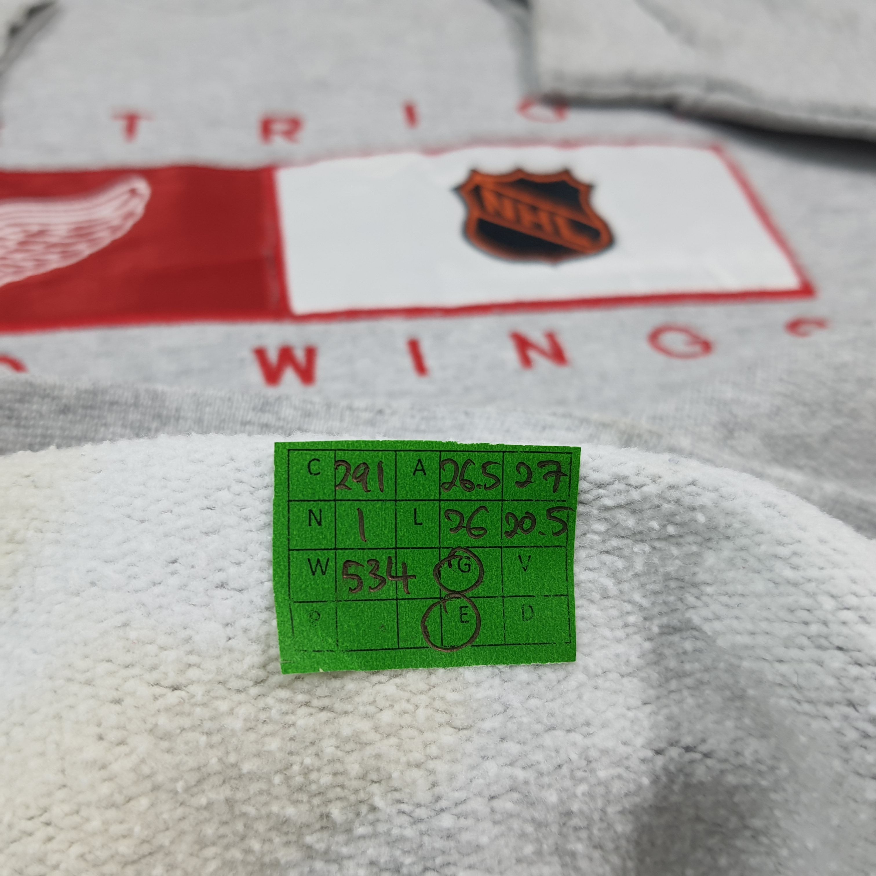 NHL Vintage Detroit Red Wings Hockey League Sweatshirt C291N1 Size US XL / EU 56 / 4 - 9 Thumbnail