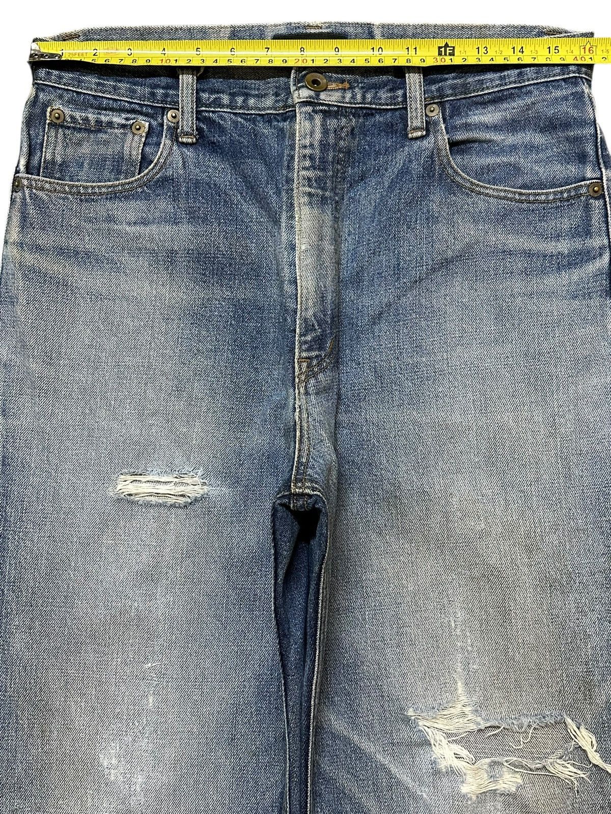 JNCO Vintage Japanese Brand Faded Wash Distressed Baggy Jeans Size US 32 / EU 48 - 12 Thumbnail