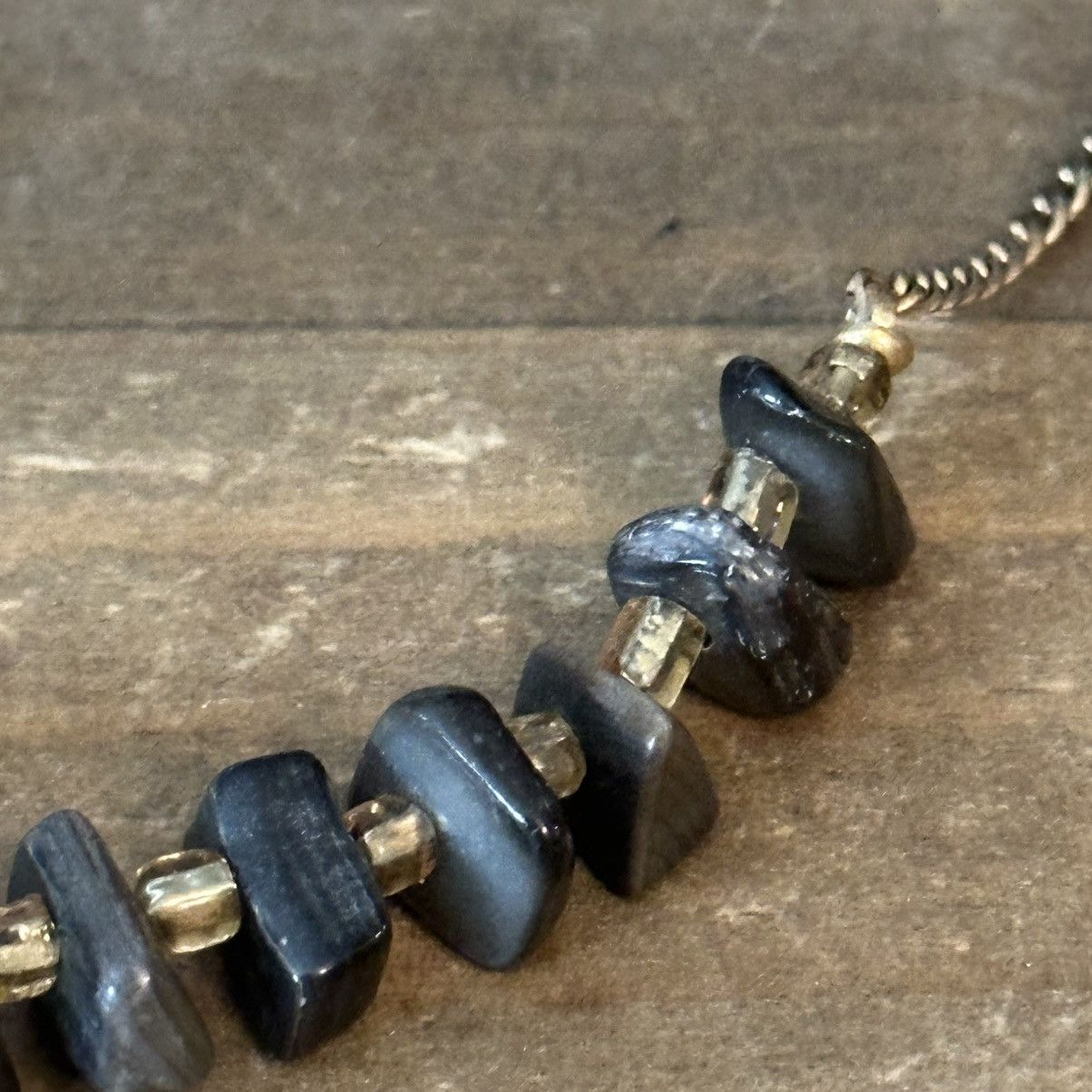 Vintage Vintage gray agate chip necklace Size ONE SIZE - 5 Thumbnail