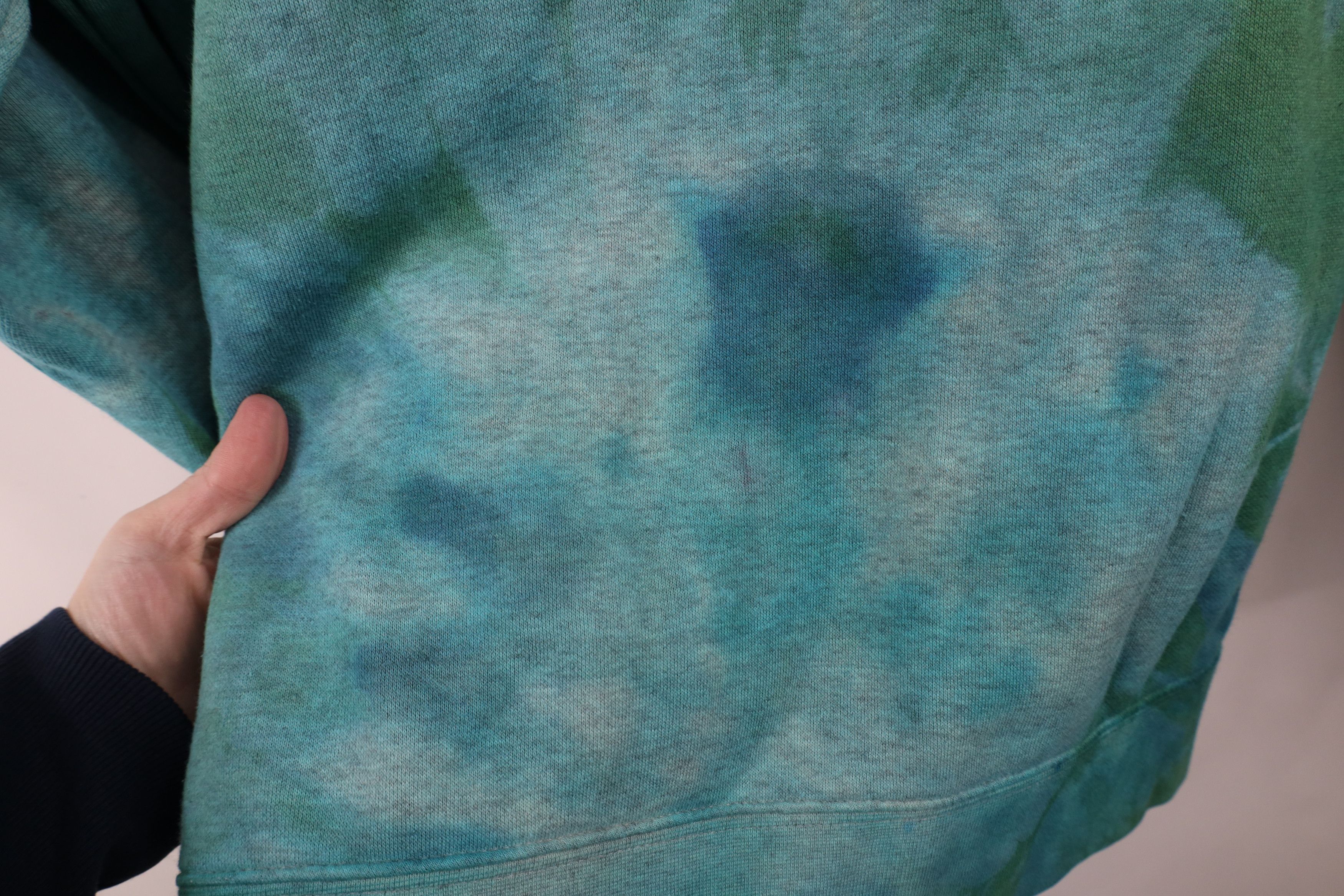 Nike × Vintage Vintage 90s Y2K Nike Swoosh Tie Dye Acid Wash Sweatshirt Size US XL / EU 56 / 4 - 10 Thumbnail