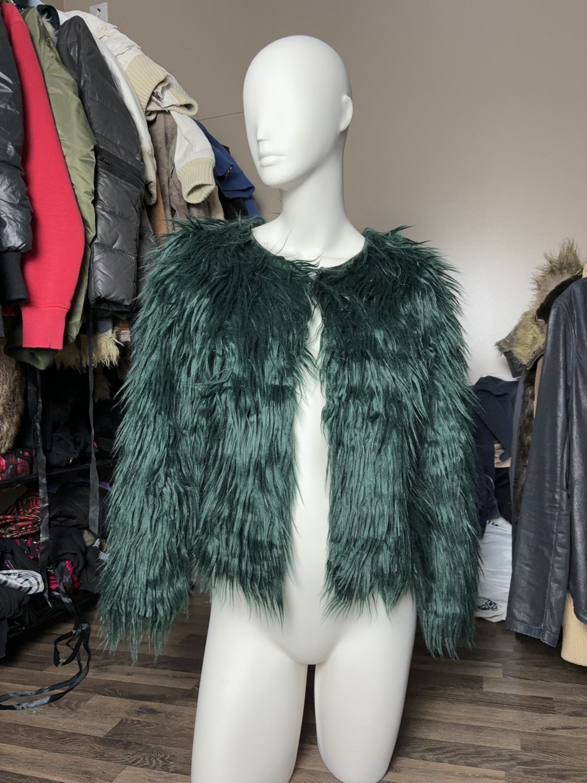 Japanese Brand × Vintage Vintage faux fur avant garde coat opium style jacket Size M / US 6-8 / IT 42-44 - 3 Thumbnail