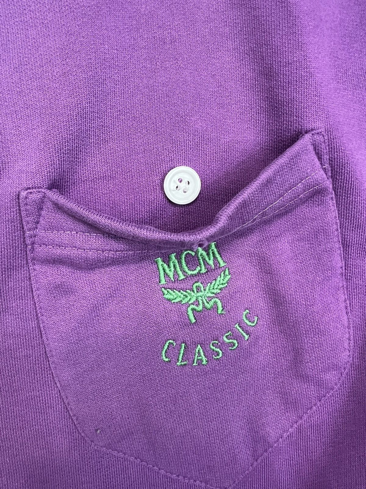 MCM MCM Vintage 90's Multi Logo Lampas Polo sweatshirt Size US XL / EU 56 / 4 - 5 Thumbnail