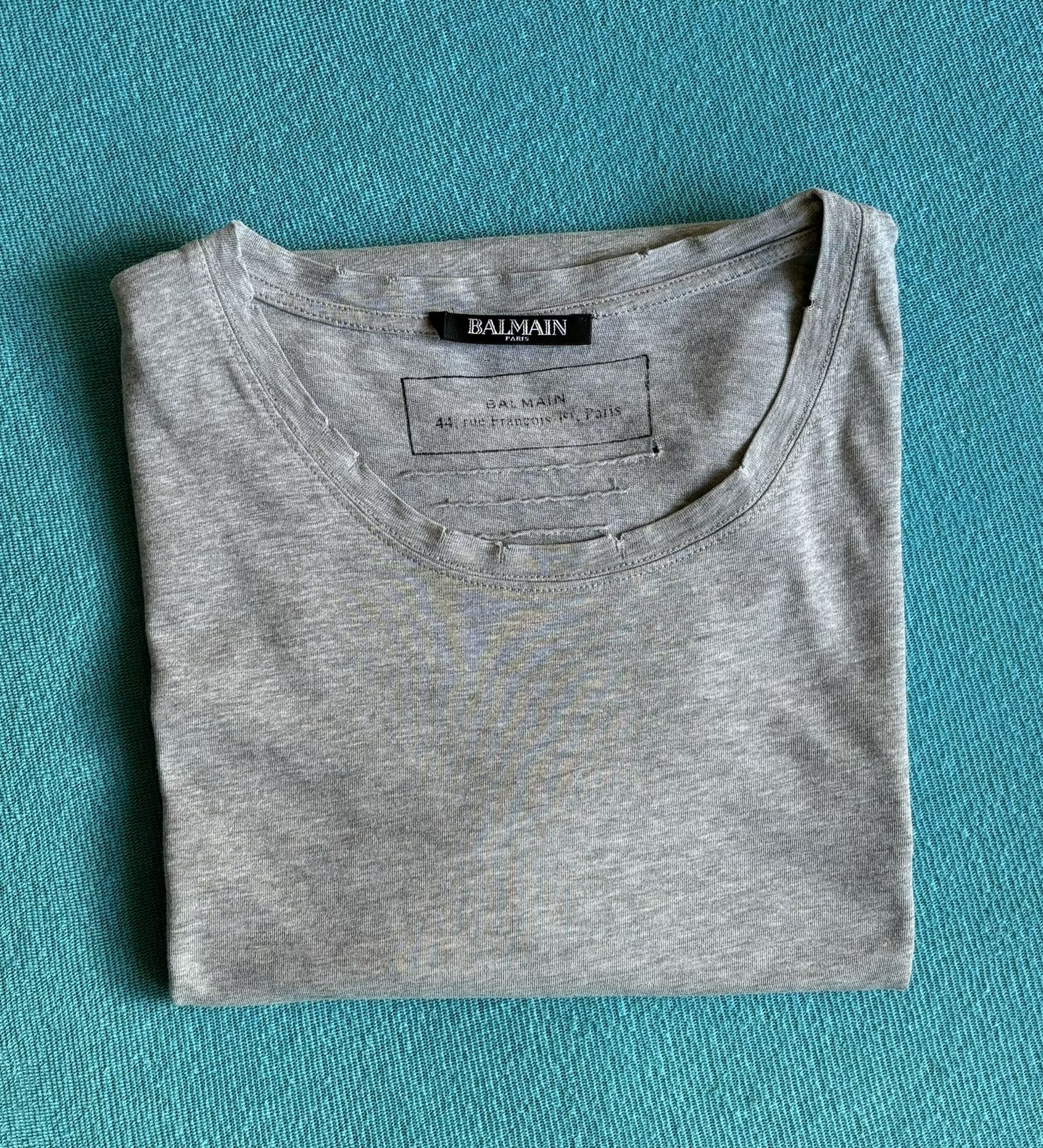 Balmain Balmain grey T-Shirt size M Size US M / EU 48-50 / 2 - 15 Thumbnail