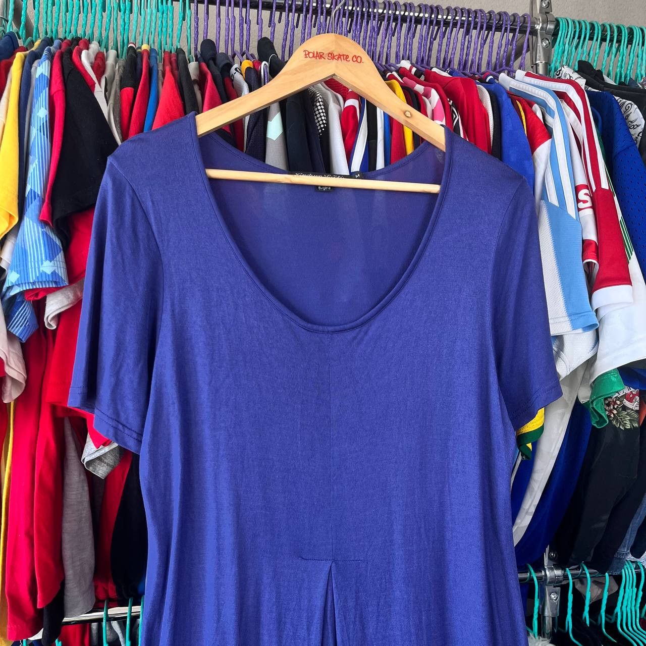 Gudrun Sjoden Gudrun Sjoden Blue Modal Tunic Shirt Dress Size M Size M / US 6-8 / IT 42-44 - 2 Thumbnail