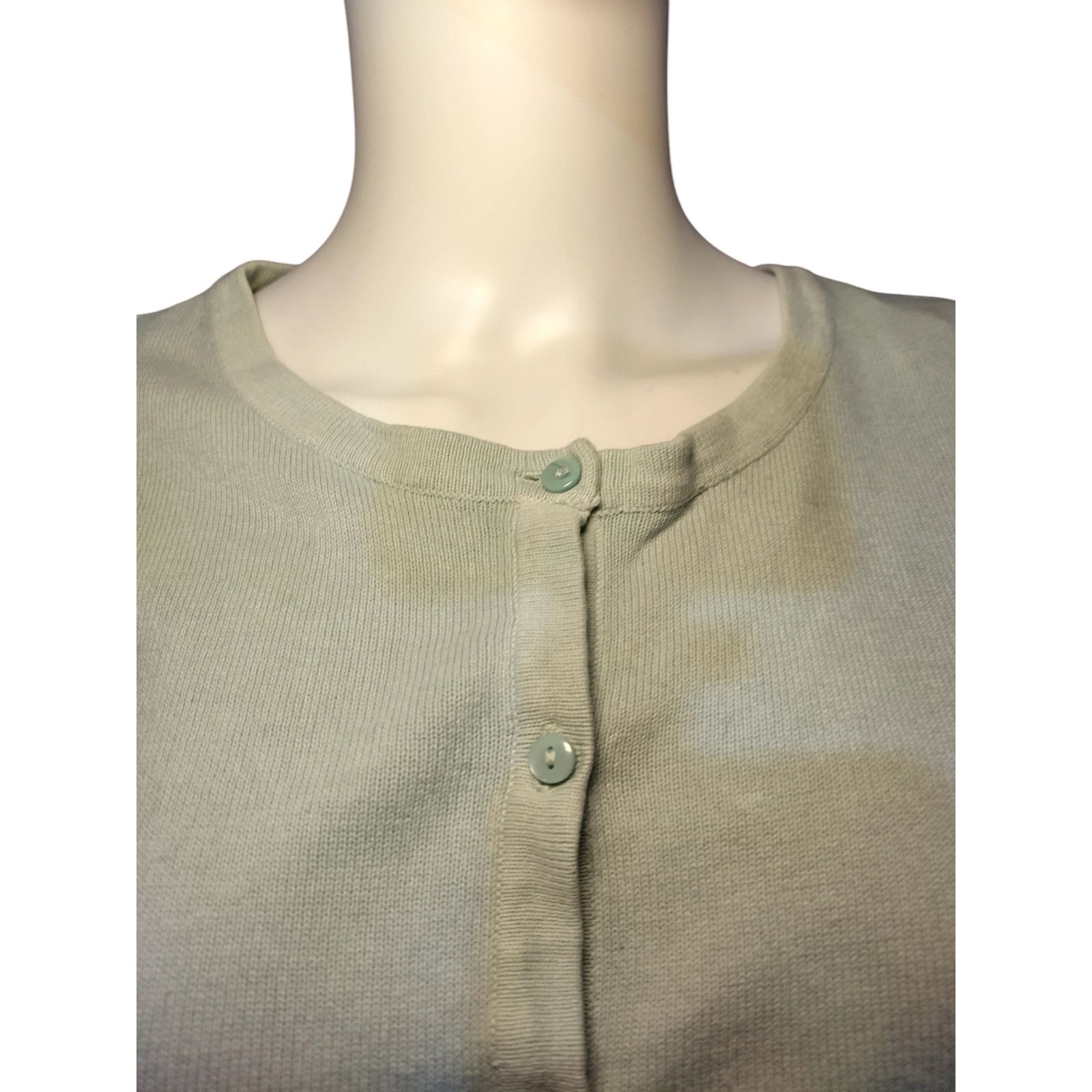H&M H&M Womens Crew neck Ribbed Knit Cardigan Sweater Sz Small Size S / US 4 / IT 40 - 2 Thumbnail