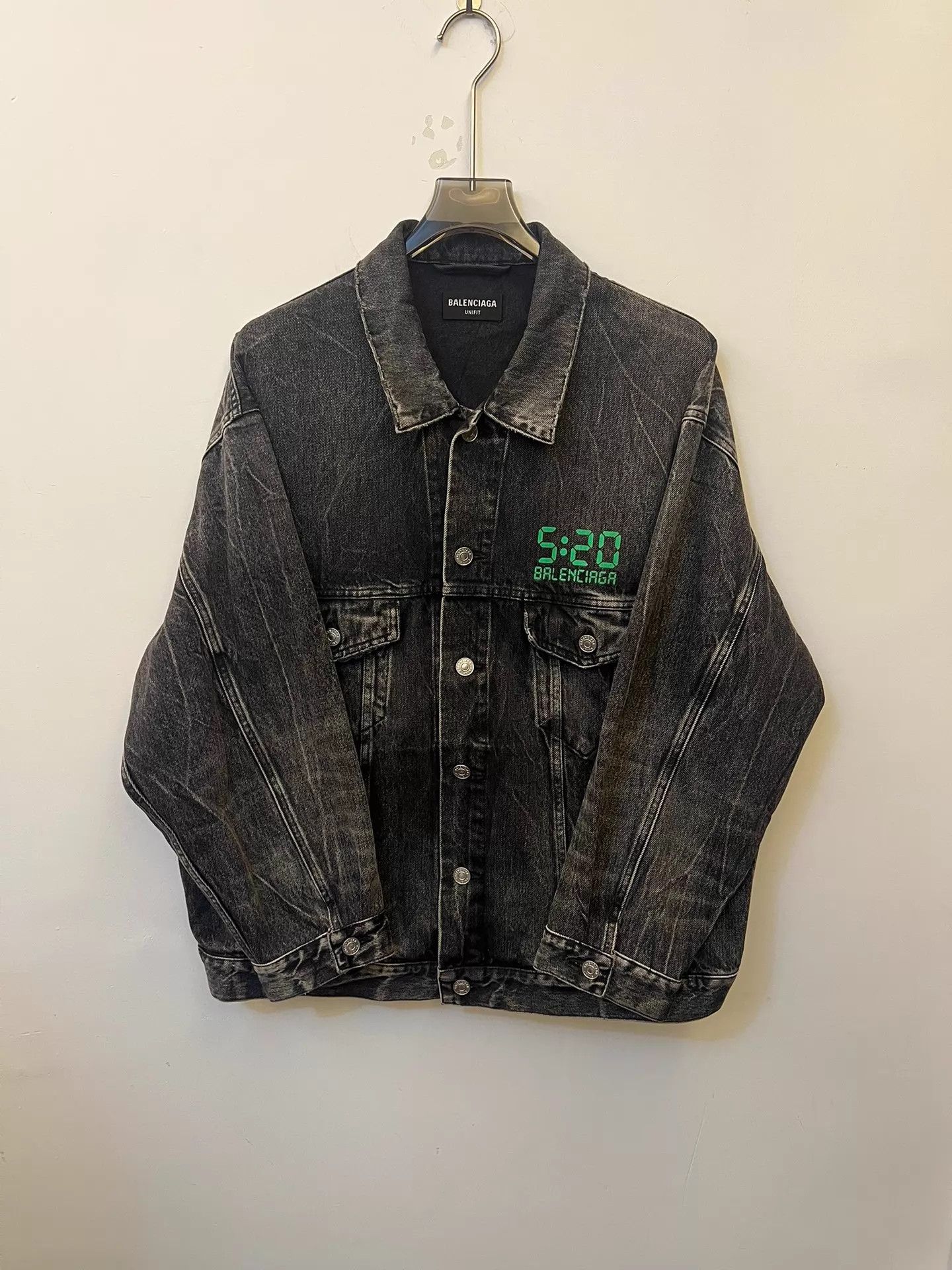 Balenciaga Balenciaga 5:20 Capsule Denim Jacket Black & Gray XS Size US XS / EU 42 / 0 - 1 Thumbnail