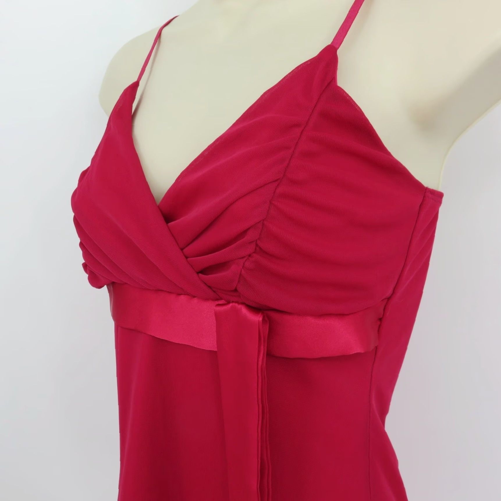 Pinko VINTAGE Blu Heaven Tank Top Women S Pink Spaghetti Strap V-Neck Camisole Sleeveless Size S / US 4 / IT 40 - 4 Thumbnail