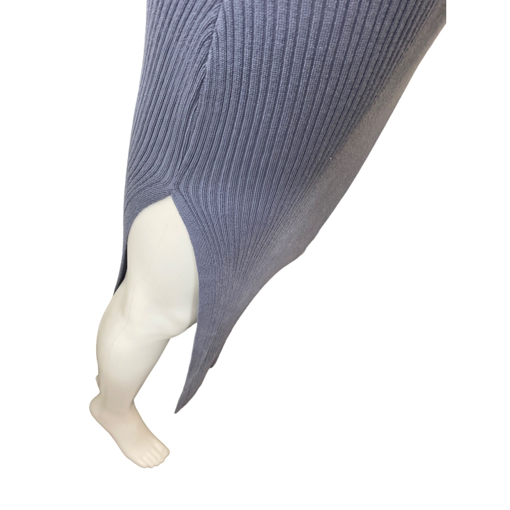 Other MABLE WOMEN'S STEEL GRAY BODYCON MIDI RIBBED SWEATER DRESS S Size L / US 10 / IT 46 - 4 Thumbnail