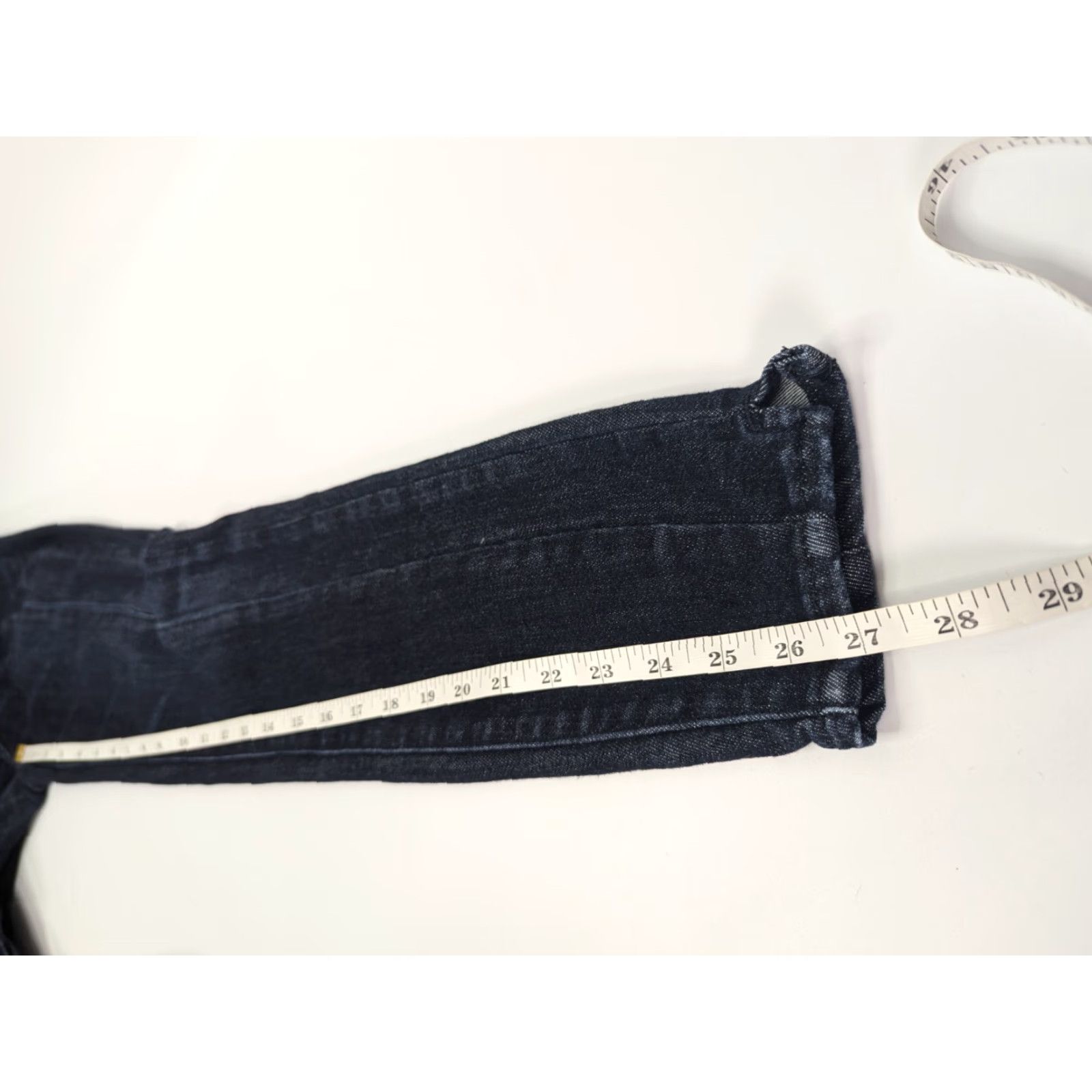 Vintage Pilcro Denim Legging Dark Wash Sz 27 High Rise Jeans Women Jegging Slim Cotton Blend Denim Blue 27 Size 27" / US 4 / IT 40 - 6 Thumbnail