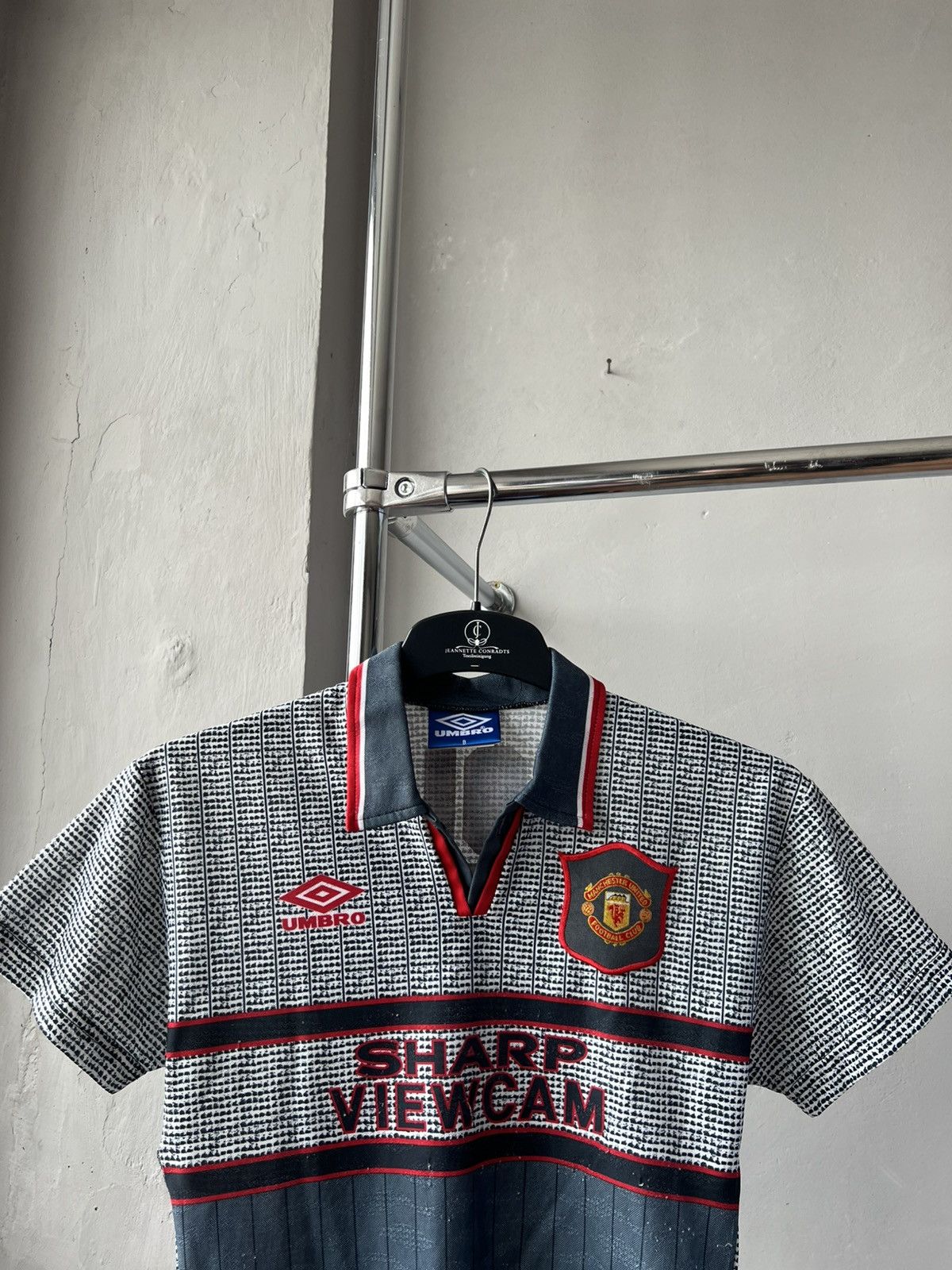 Umbro 1995/96 MANCHESTER UNITED #17 COLE AWAY SOCCER JERSEY BOYA Size US XXS / EU 40 - 4 Thumbnail