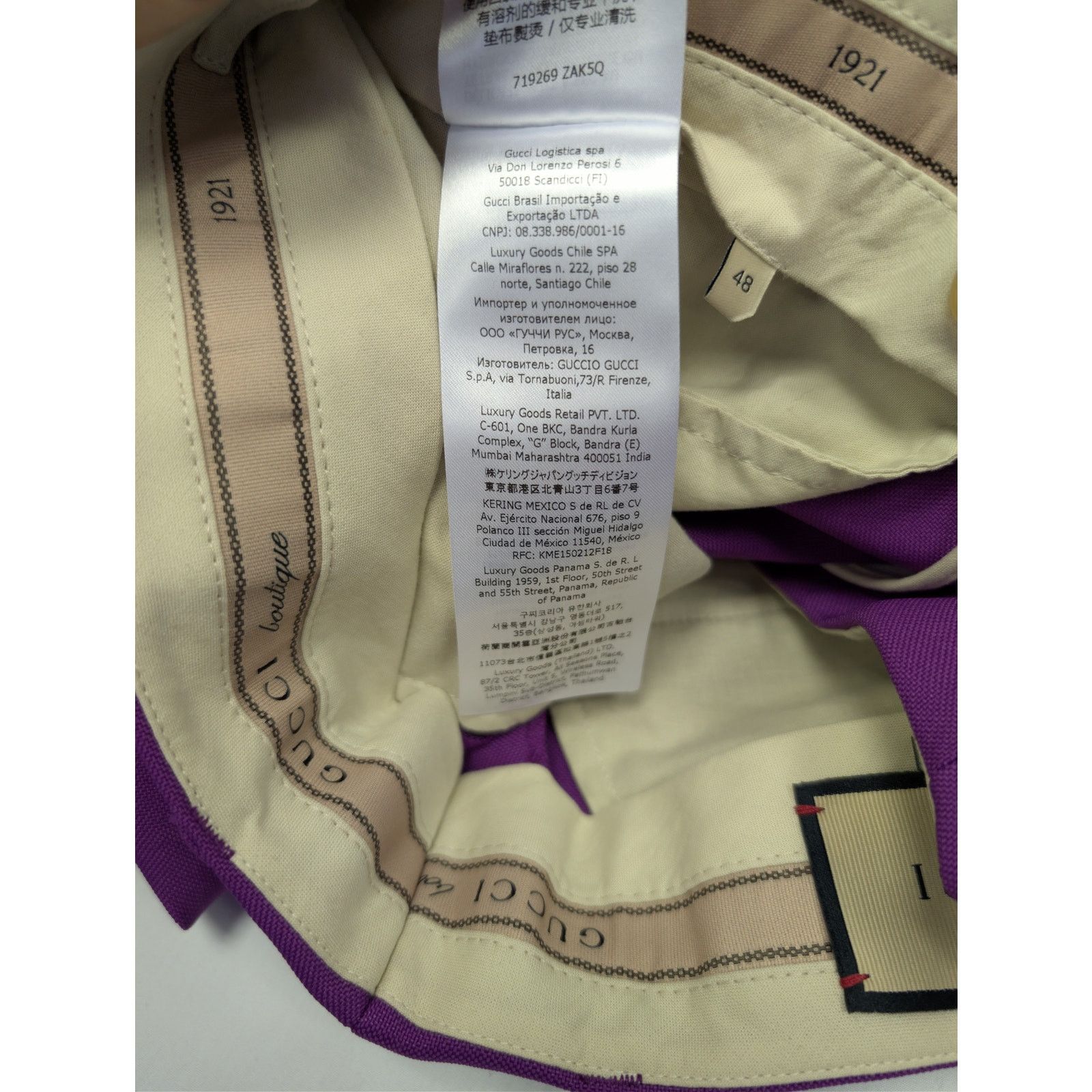 Gucci o1rshd1 Formal Pants in Bright Purple Size US 32 / EU 48 - 19 Thumbnail