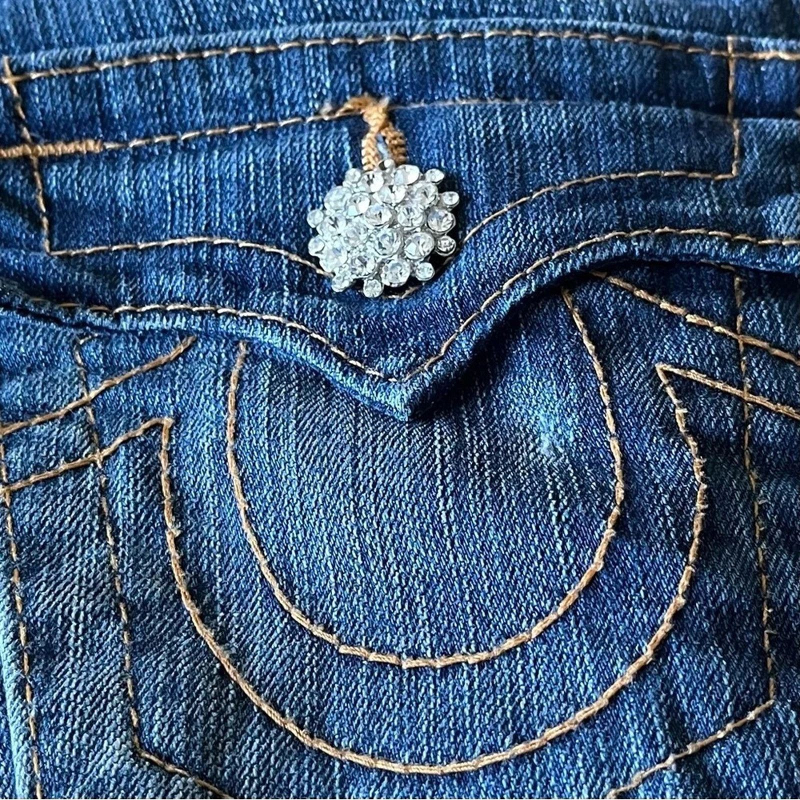 True Religion True Religion Y2K vintage Raegan flare leg jeans, size 28 Size 28" / US 6 / IT 42 - 11 Thumbnail