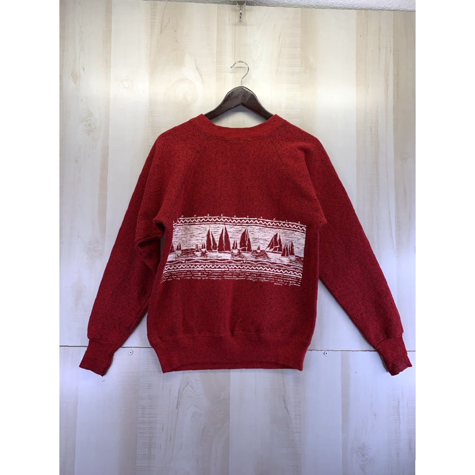Vintage VINTAGE Ultra Sweats Siesta Key Sailboat Sailing Red Graphic Sweatshirt M Mens/Unisex Size US M / EU 48-50 / 2 - 6 Thumbnail