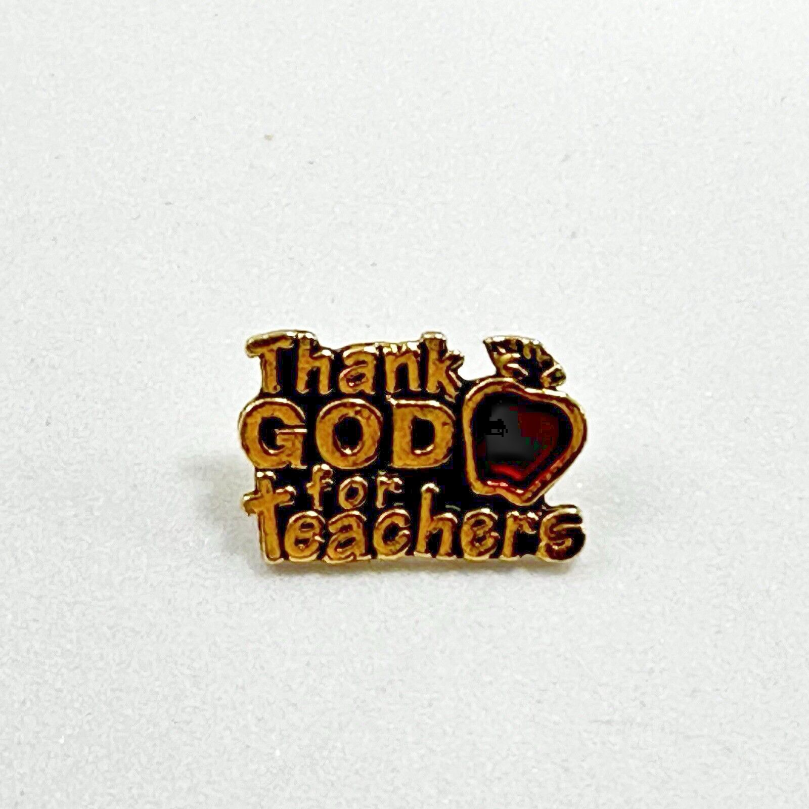 Unknown London Thank God for Teachers Apple Brooch Pin Button Gift Size ONE SIZE - 5 Thumbnail
