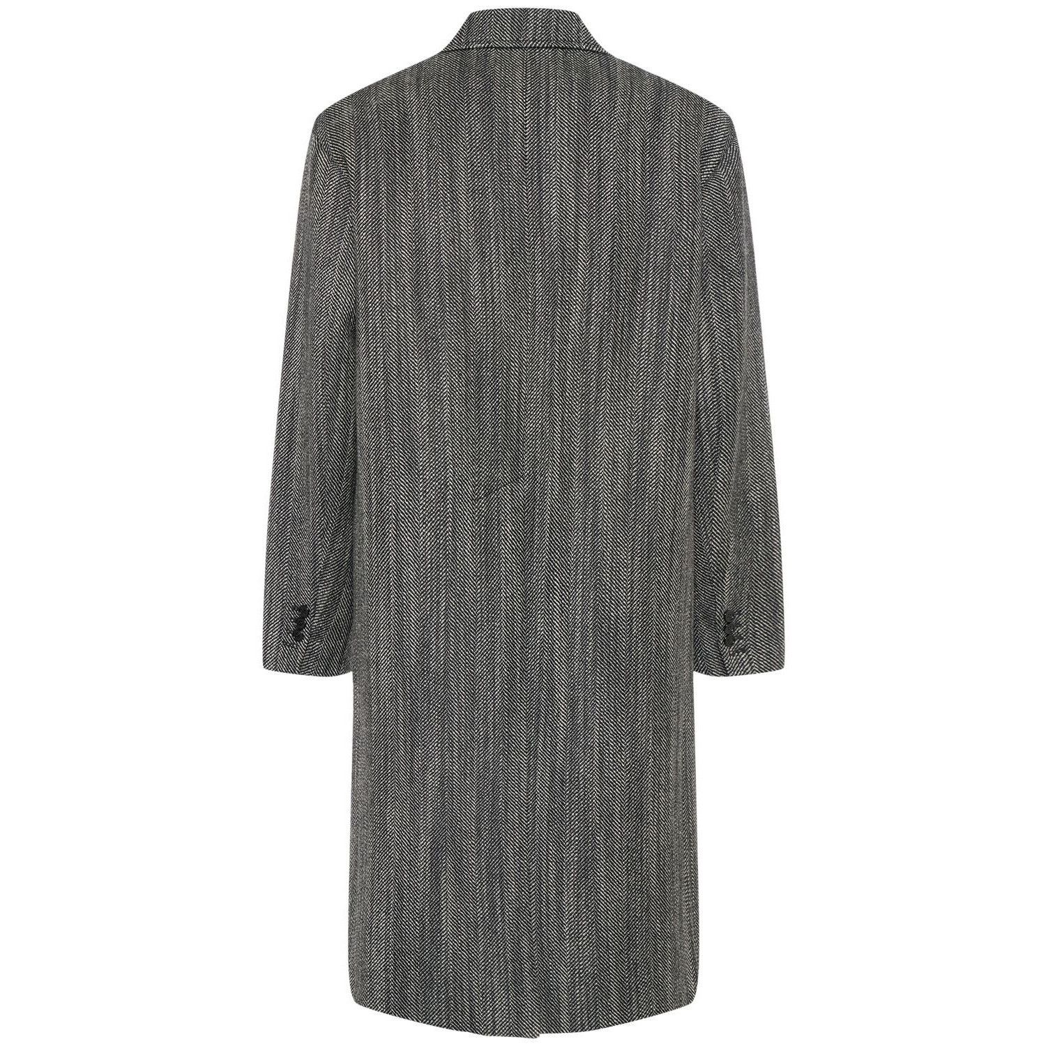 Dsquared2 DSQUARED2 Black/White Herringbone Coat New & Authentic (Men' Size US XL / EU 56 / 4 - 2 Thumbnail