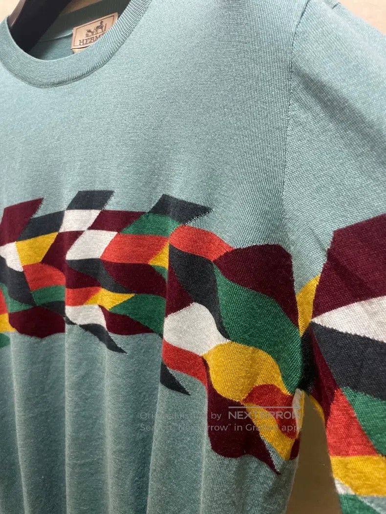 Hermes Hermes Cashmere and Silk Blended Long Sleeve Knit Sweater Size US M / EU 48-50 / 2 - 4 Thumbnail