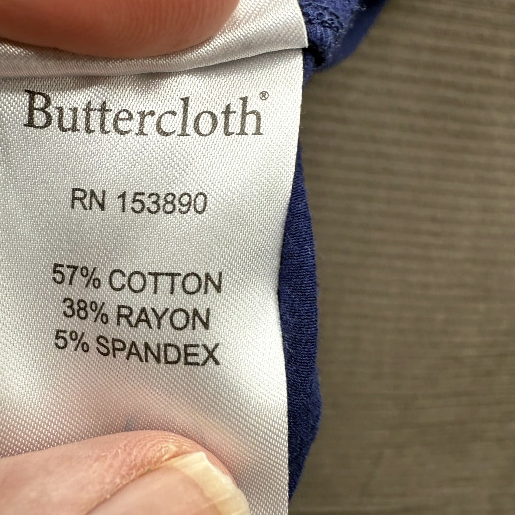 Vintage Buttercloth Shirt Mens 2XL Regular Blue Long Sleeve Button-Up Stretch Pockets Knit Cotton Rayon Spandex Confident Workwear Casual Size US XXL / EU 58 / 5 - 8 Thumbnail