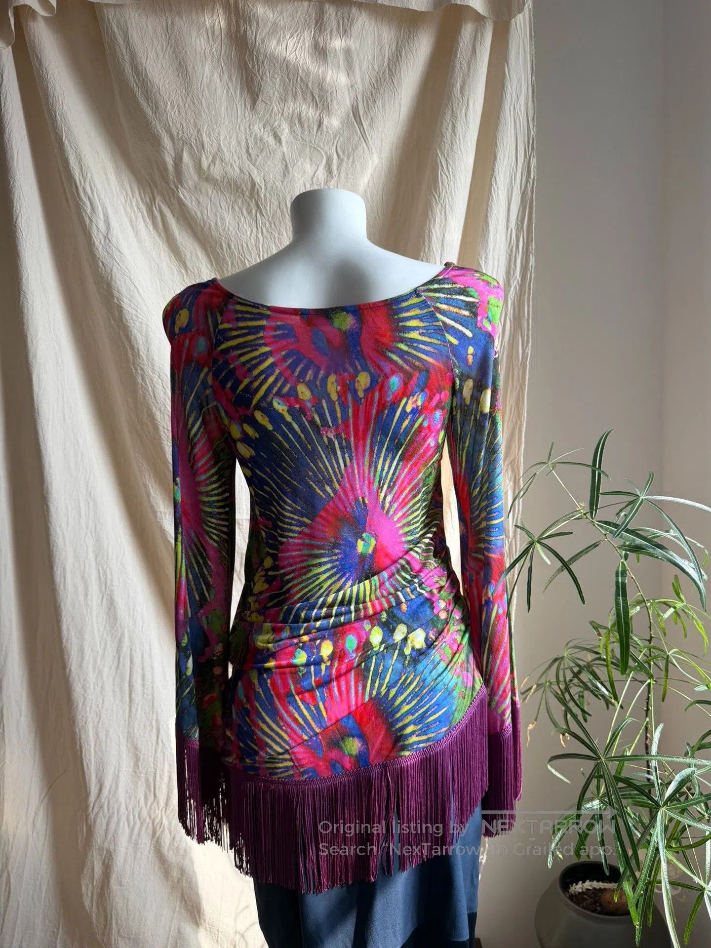 Other Compagnia Italiana Watercolor Ethnic Stretchy Fringe Top. Size M / US 6-8 / IT 42-44 - 4 Thumbnail