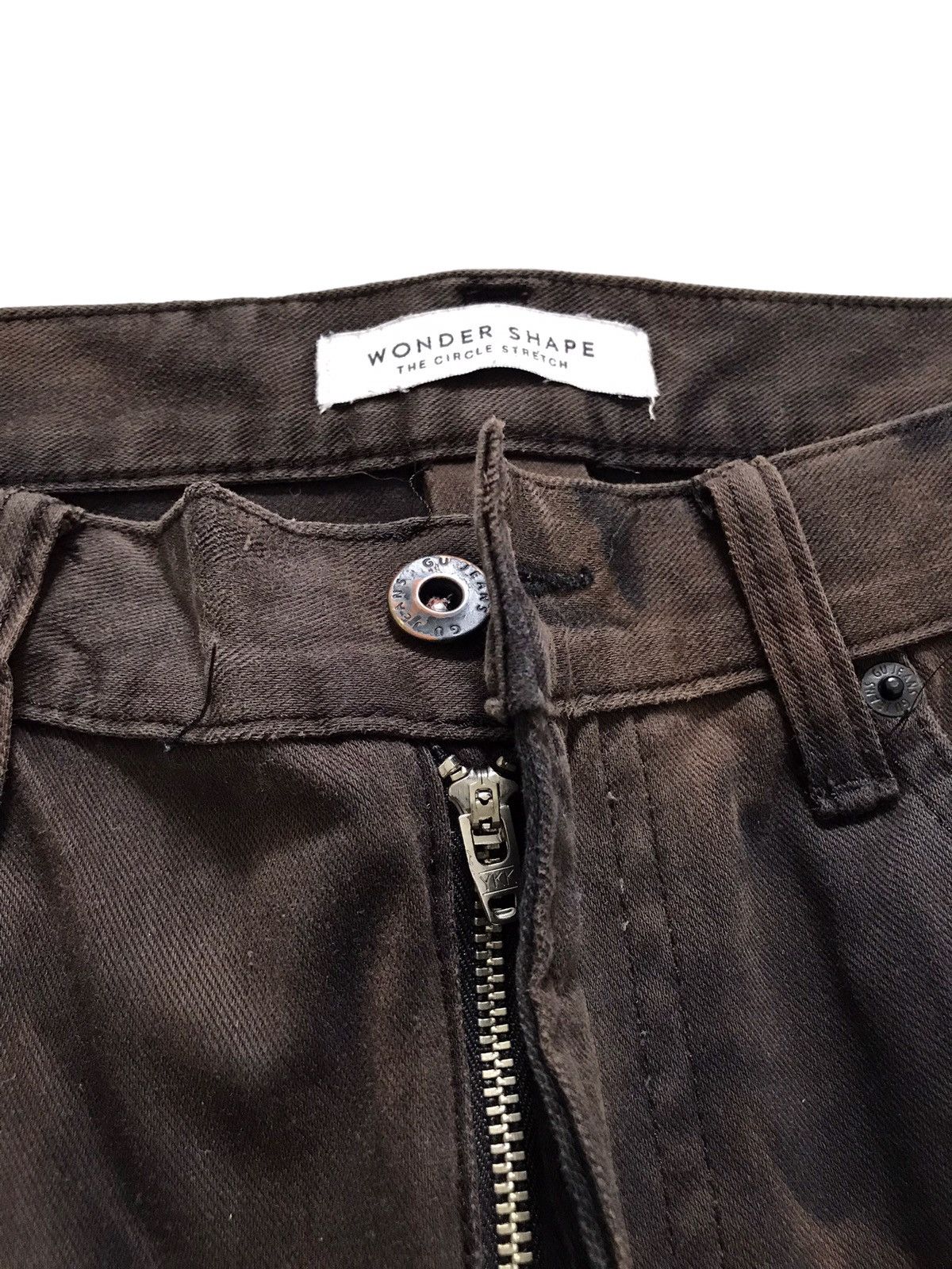 Japanese Brand GU Wonder Shape Acid Wash The Circle Stretch Pants Size US 34 / EU 50 - 6 Thumbnail