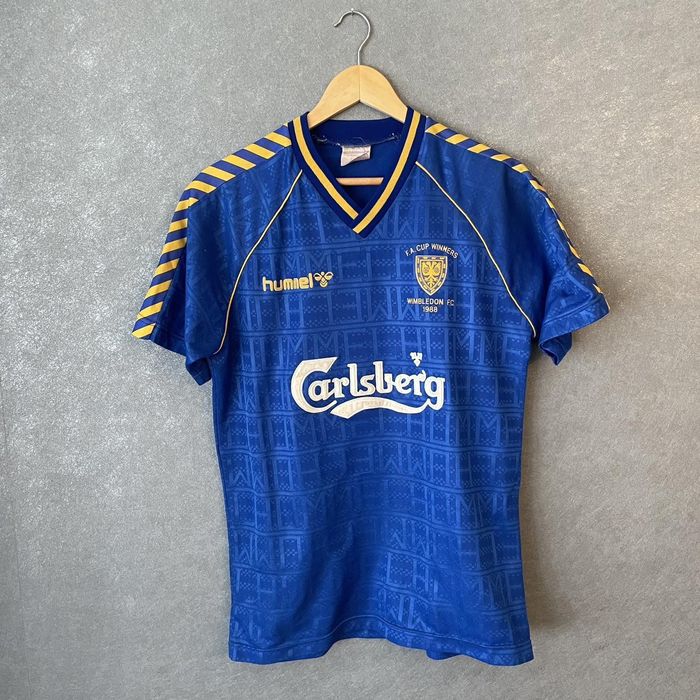 Soccer Jersey Original Wimbledon FC 1988-1989 home shirt size medium ...