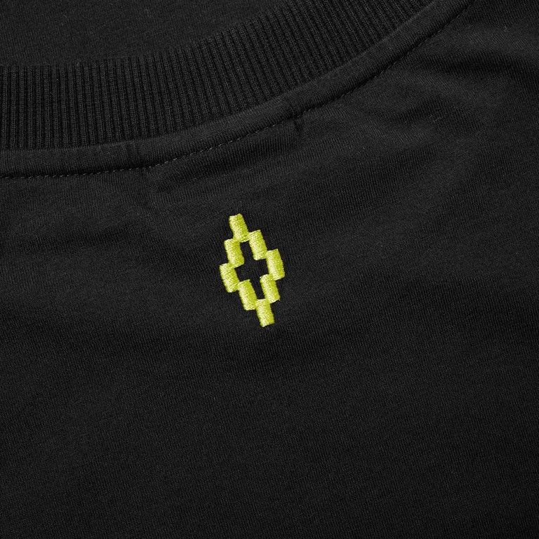 Marcelo Burlon o1mle0225 Confidential T Shirt in Black Size US XS / EU 42 / 0 - 2 Thumbnail