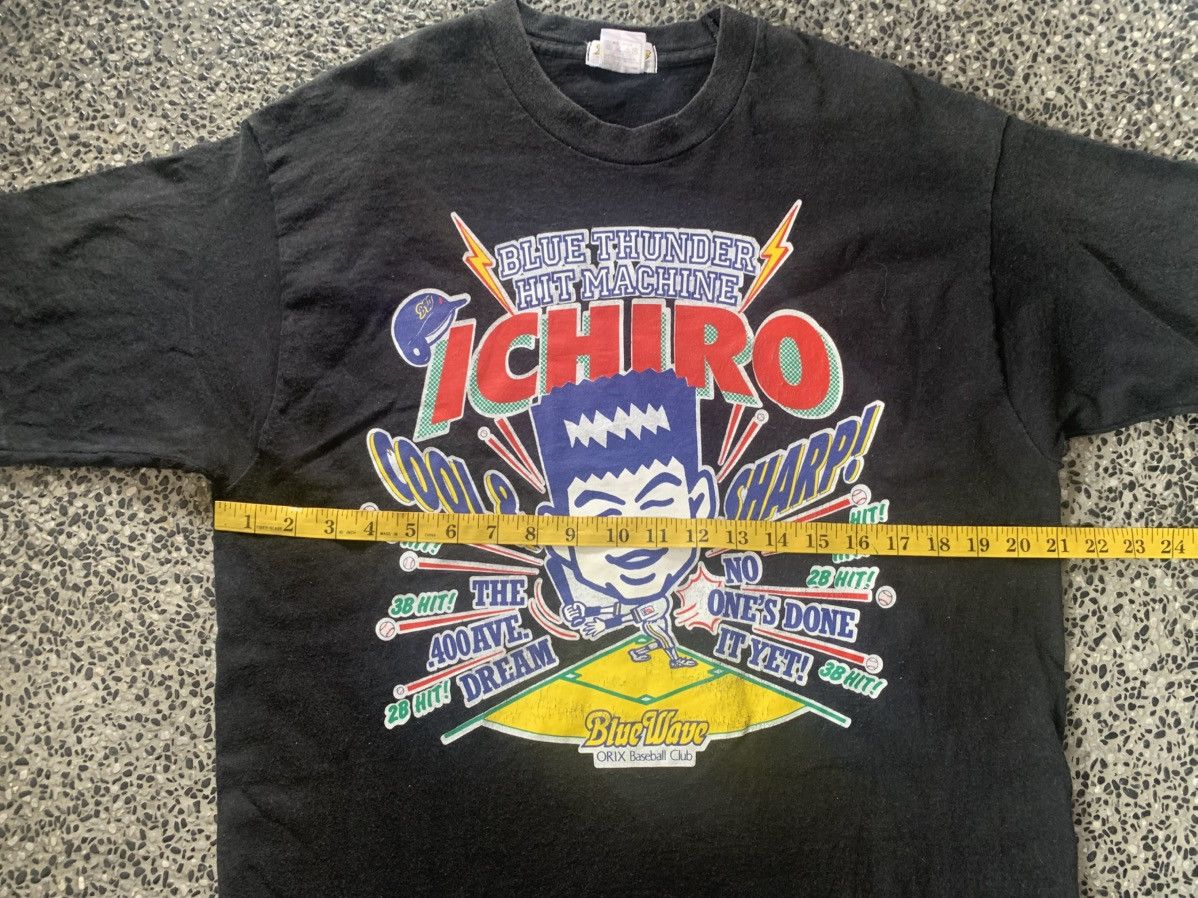 Vintage Vintage 90s ICHIRO Blue Wave Orix Baseball T Shirt Size US L / EU 52-54 / 3 - 8 Thumbnail