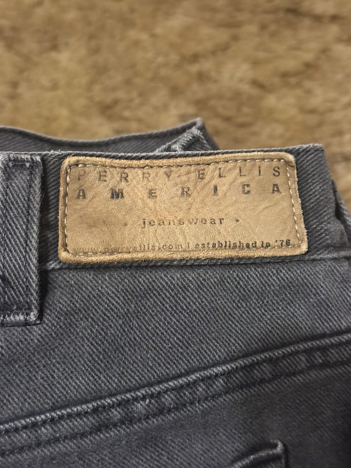 Perry Ellis Vintage Y2K Perry Ellis Grey Jean Shorts Jorts Mens Size 38 Size US 38 / EU 54 - 6 Thumbnail