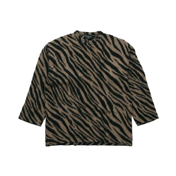Balenciaga Balenciaga Vintage Zebra Print Long Sleeve Sweater Size US XS / EU 42 / 0 - 1 Thumbnail