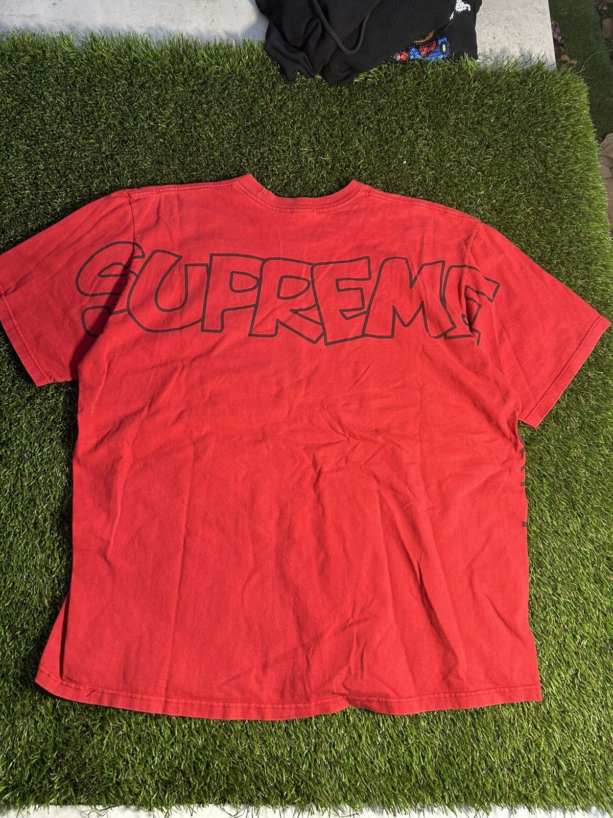 Supreme Supreme Smurf Red Tee Size US XL / EU 56 / 4 - 3 Thumbnail