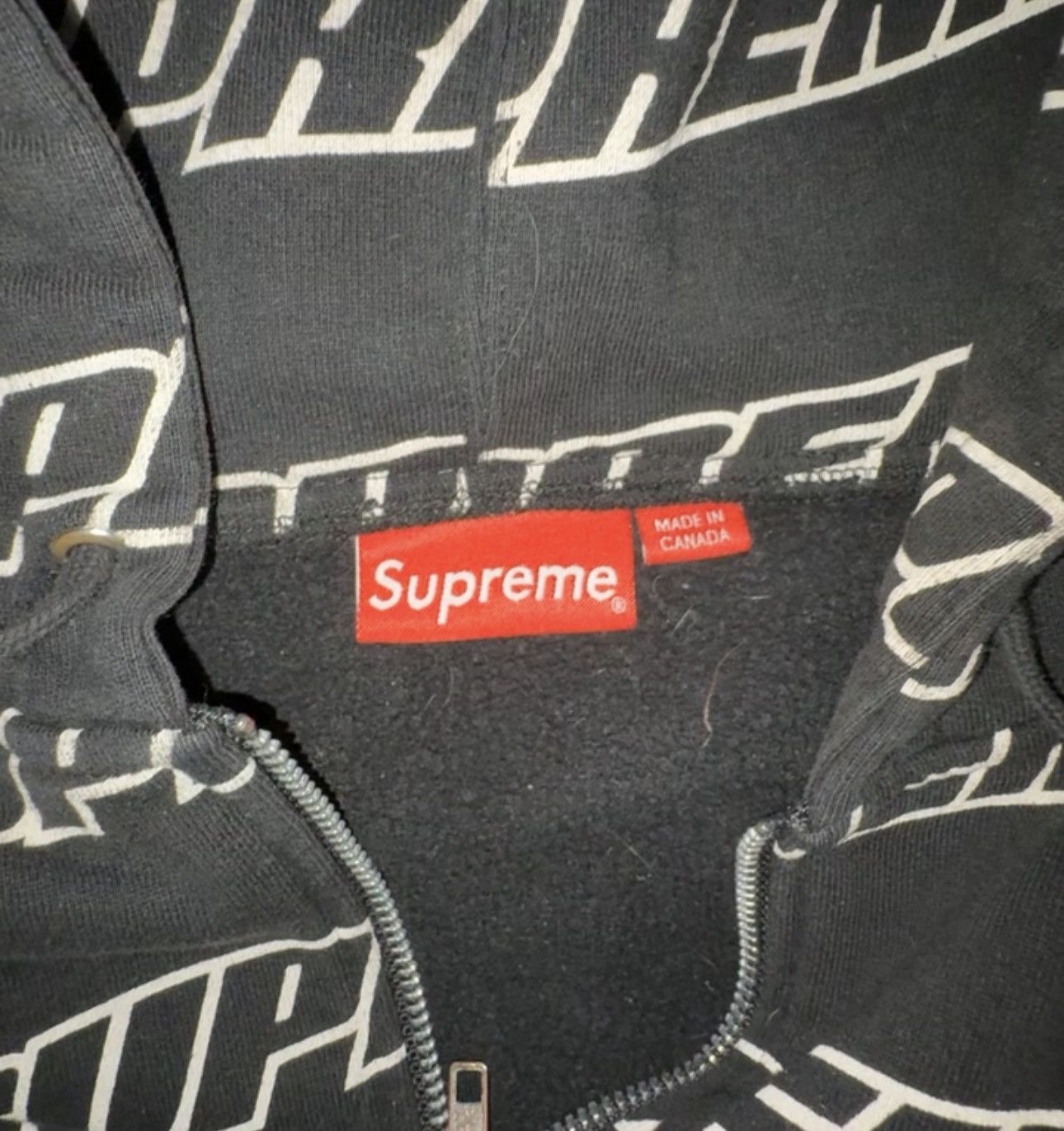 Supreme Supreme Repeat Zip Up Hoodie Size US L / EU 52-54 / 3 - 2 Thumbnail