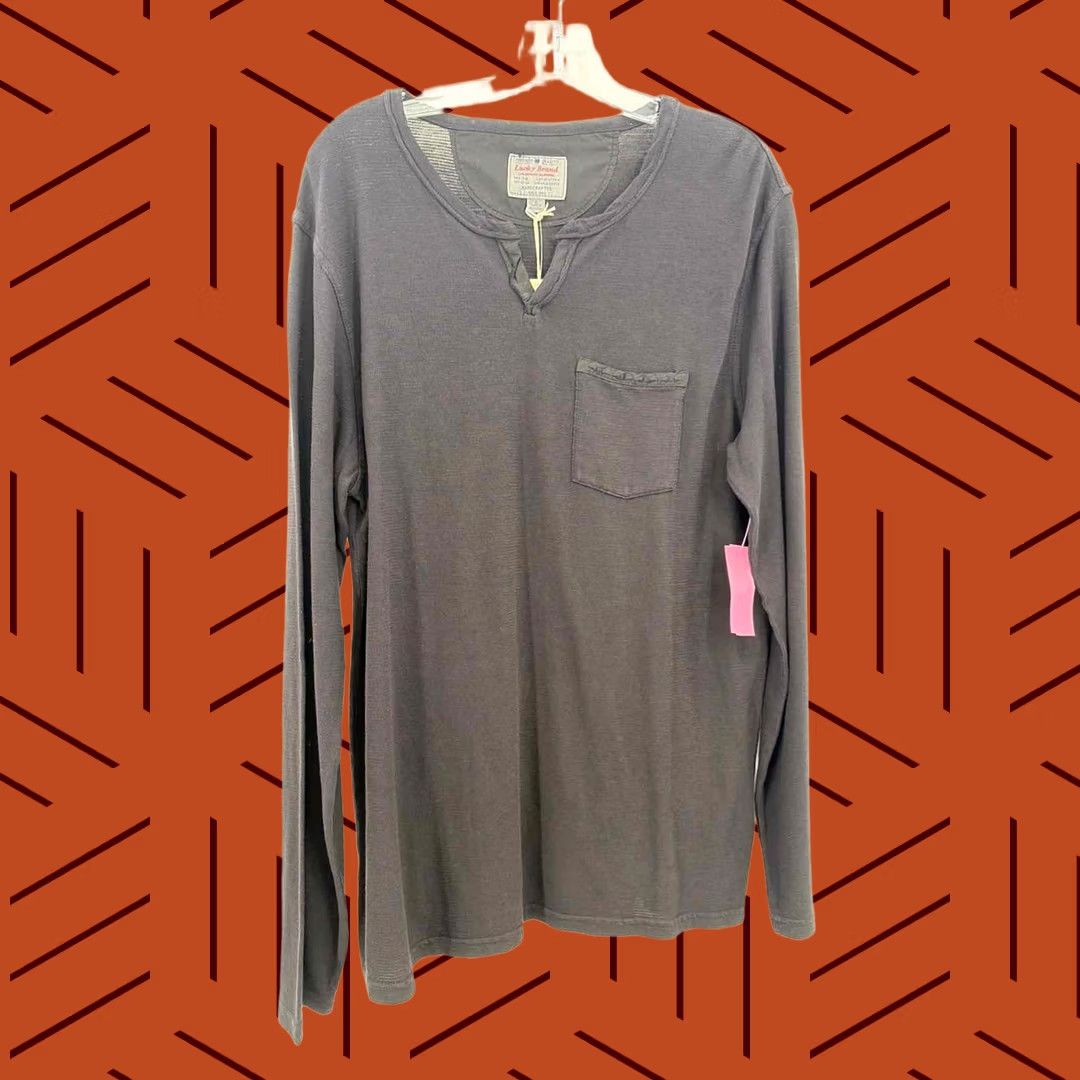 Lucky Brand Lucky Brand Black Long Sleeve T-shirt - Large, Pre-Owned, Regular Size Size L / US 10 / IT 46 - 1 Thumbnail