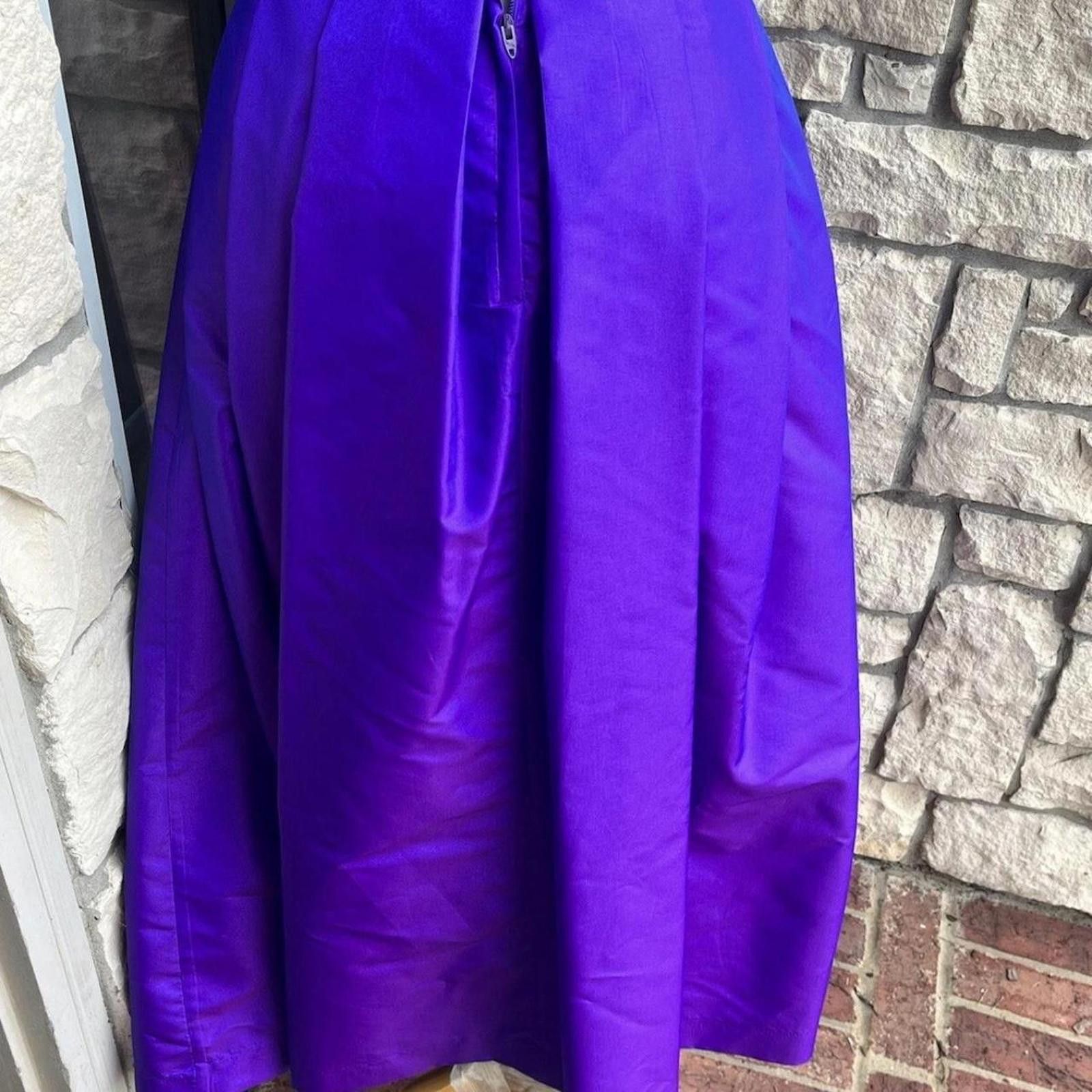 Other Vintage lilac pleated skirt small26 inches waist Size 28" / US 6 / IT 42 - 3 Thumbnail
