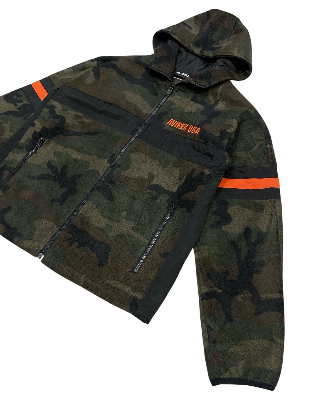 Avirex Avirex Camo Big Logo Fleece Zipper Hoodie Jacket Size US M / EU 48-50 / 2 - 19 Thumbnail