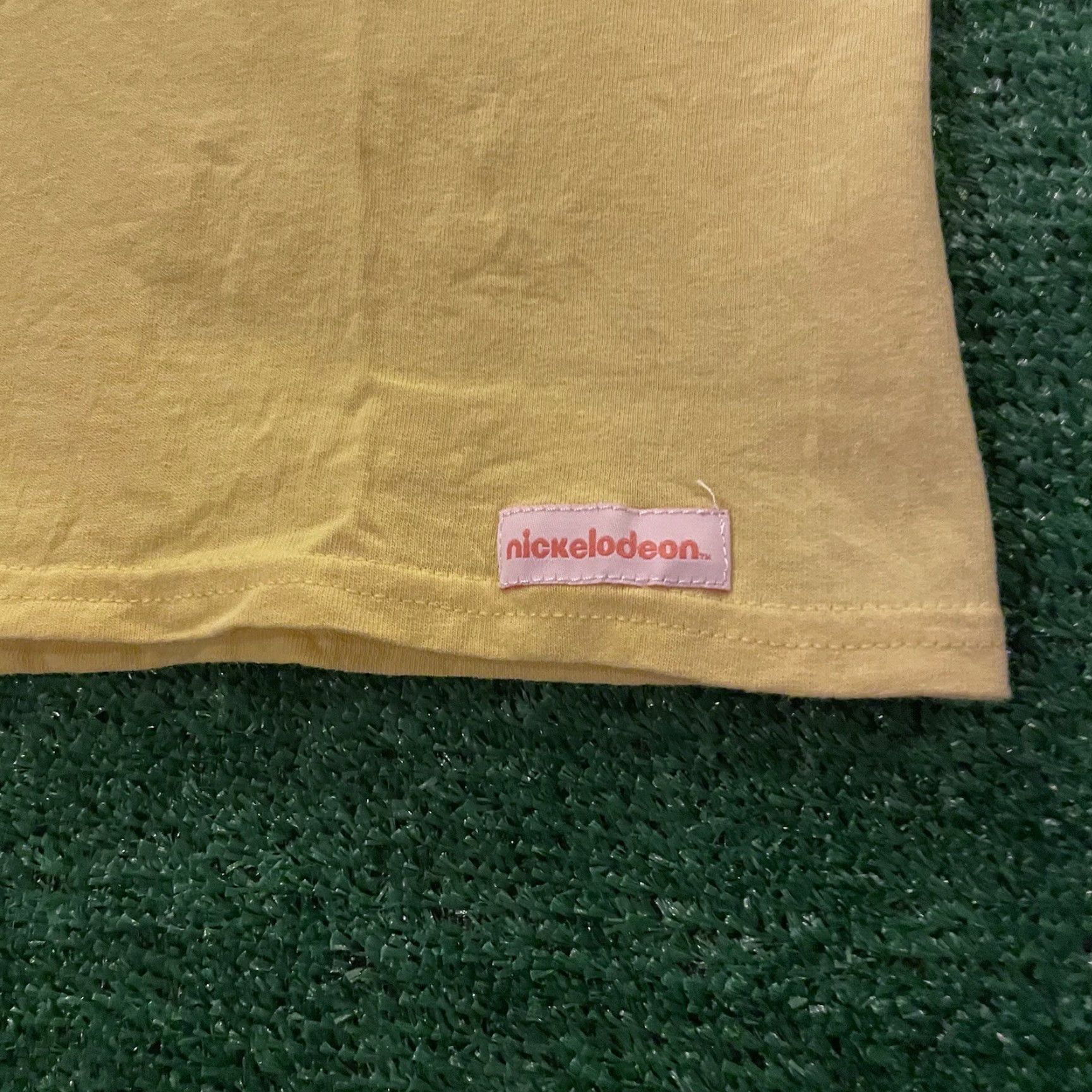 Nickelodeon Nickelodeon Spongebob Shirt Mens M T-Shirt Universal Studios Logo Yellow Cotton Short Sleeve Crew Neck Size US M / EU 48-50 / 2 - 3 Thumbnail