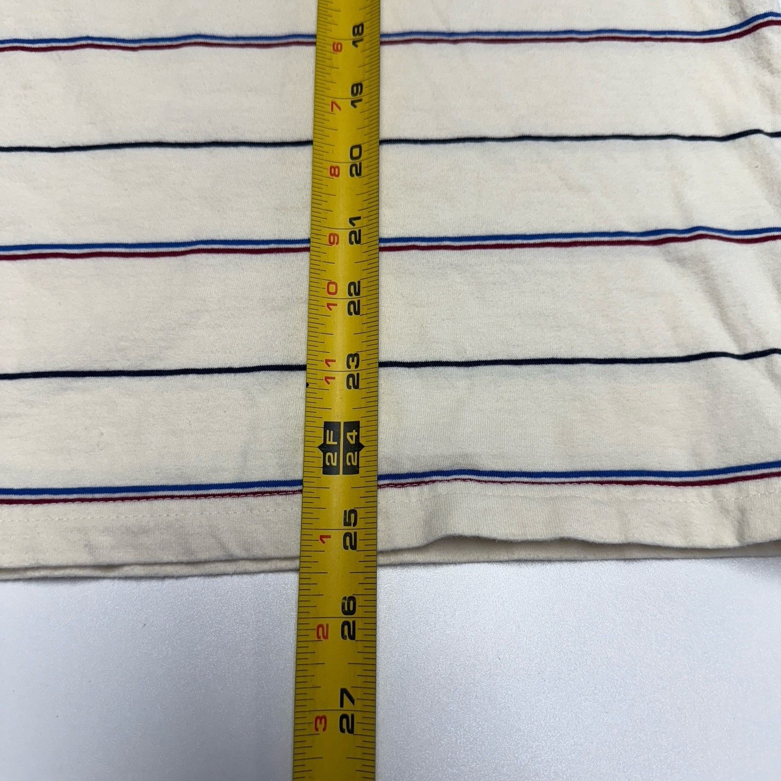 Cotton On Beyond T Shirt Mens Large 21x25 White Striped Skate Loose Size US L / EU 52-54 / 3 - 8 Thumbnail