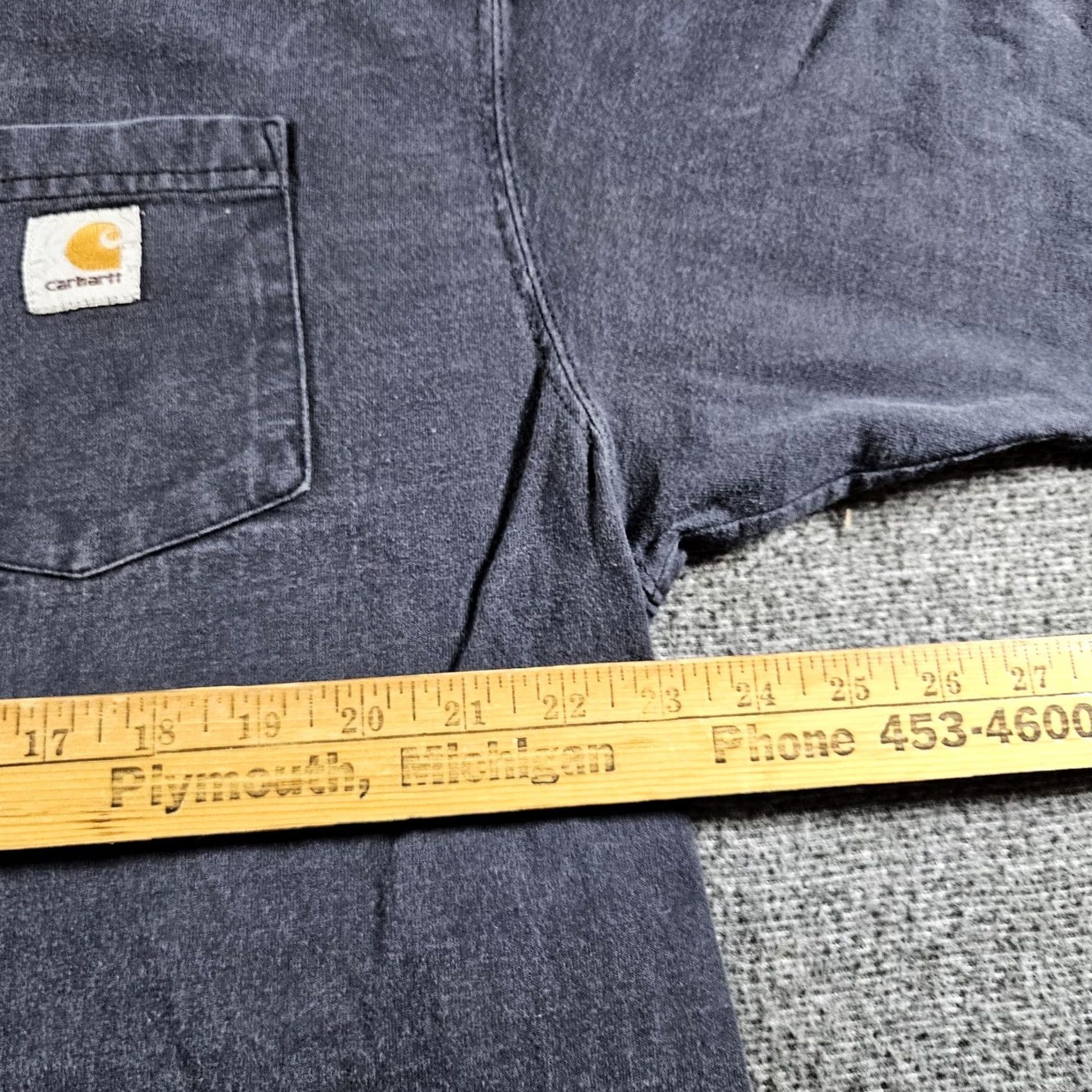 Carhartt Carhartt Shirt Mens L Gray Pocket Logo Workwear Heavyweight Tee T-Shirt Size US L / EU 52-54 / 3 - 6 Thumbnail