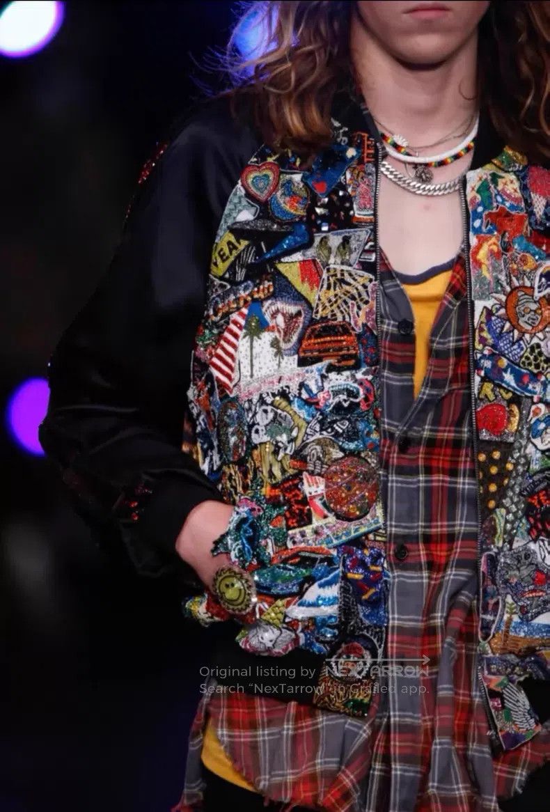 Saint Laurent Paris Saint Laurent Paris Leopard Print Patchwork Heavy Cartoon Size US M / EU 48-50 / 2 - 8 Thumbnail