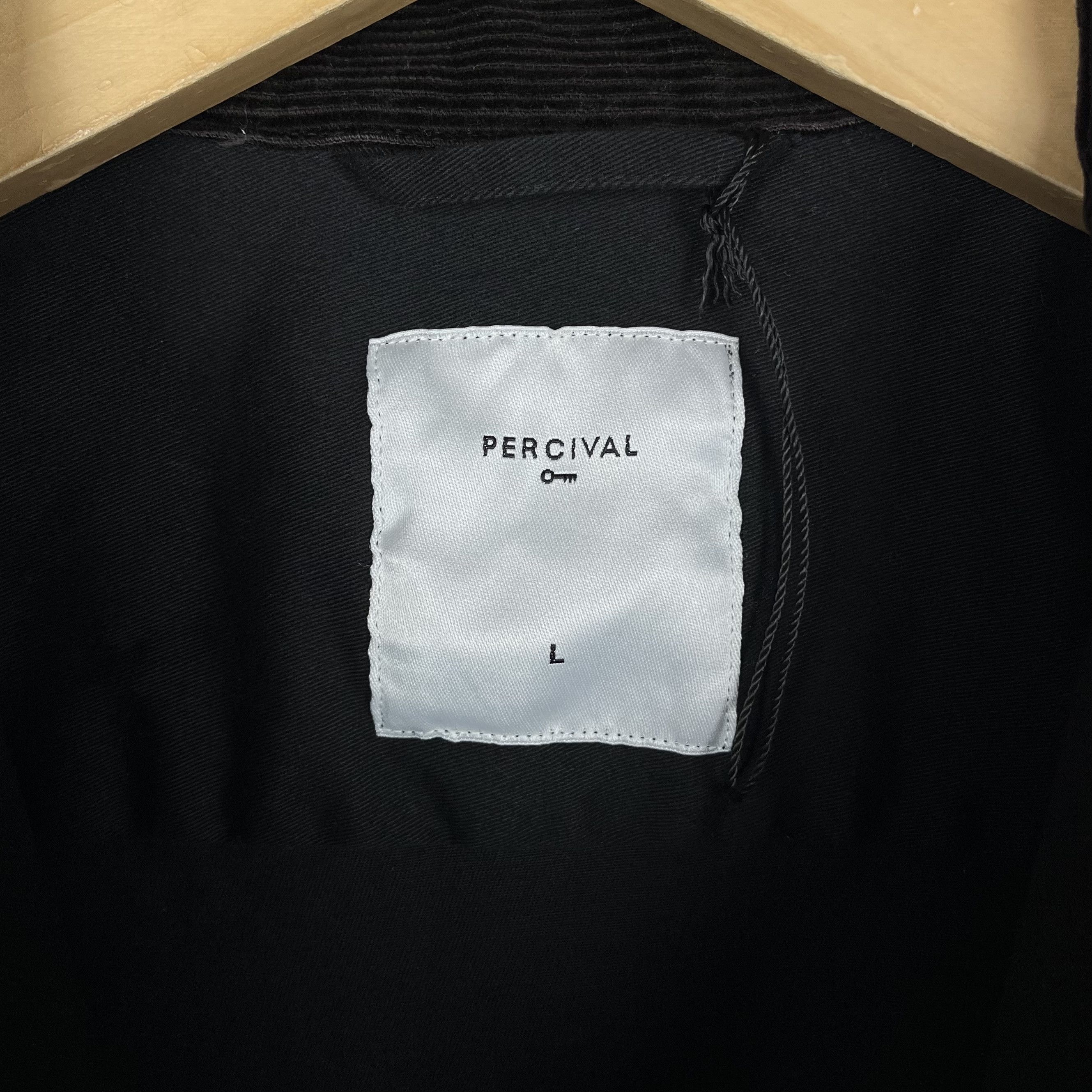 Percival Designer Percival Twill Black Chore Coat Jacket Size US L / EU 52-54 / 3 - 14 Thumbnail