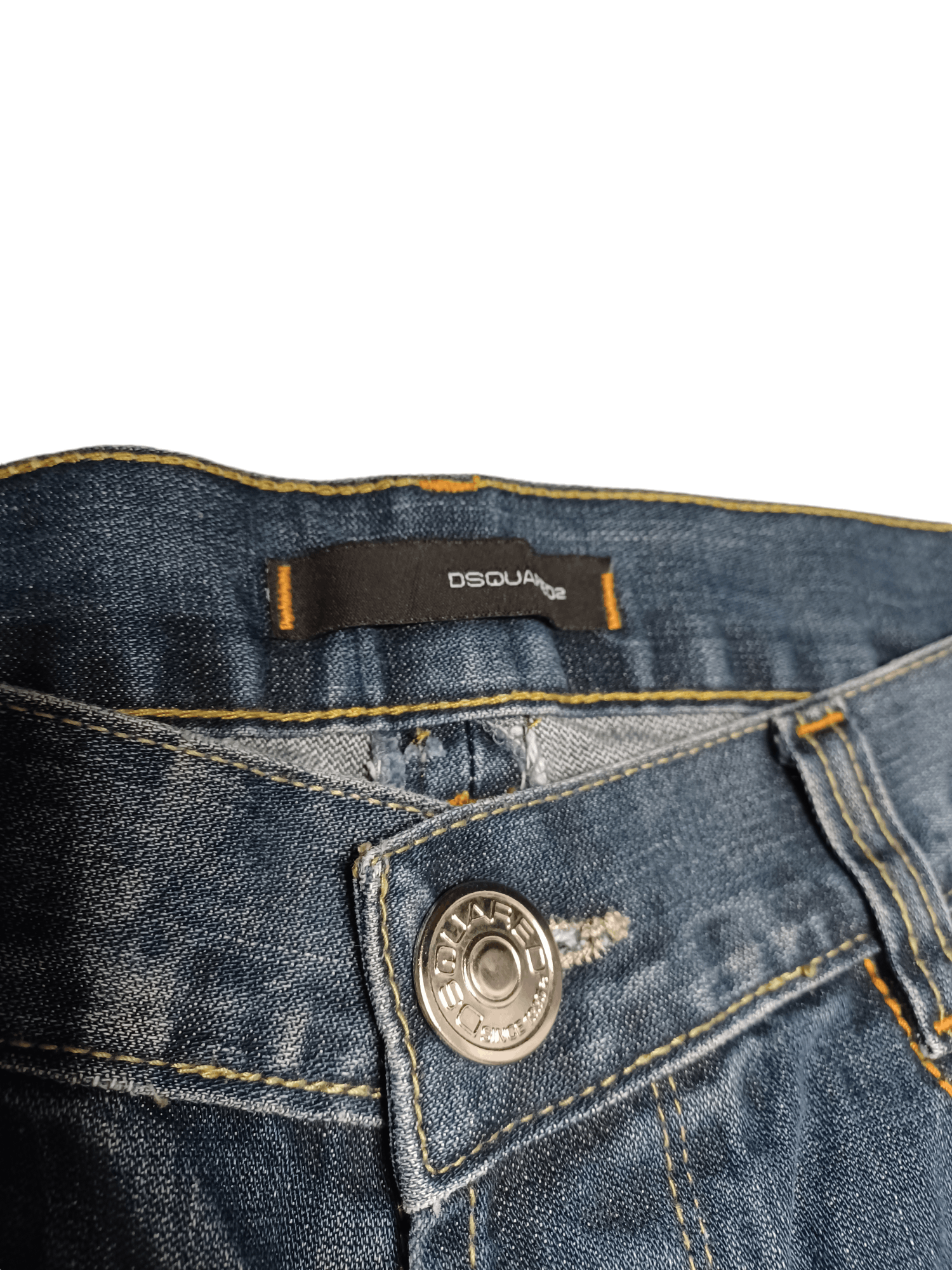Dsquared2 DSQUARED2 MADE IN ITALY VINTAGE FIRE WASHED JEANS DENIM 33 Size US 33 - 3 Thumbnail
