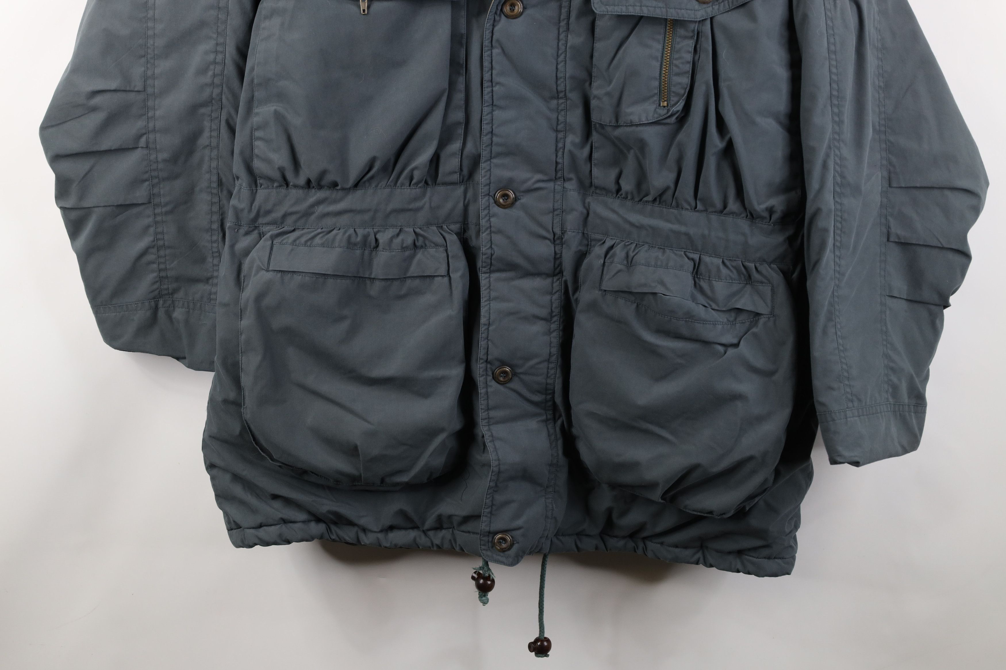 Vintage Vintage 90s Streetwear Hooded Puffer Parka Jacket Green Size US L / EU 52-54 / 3 - 3 Thumbnail