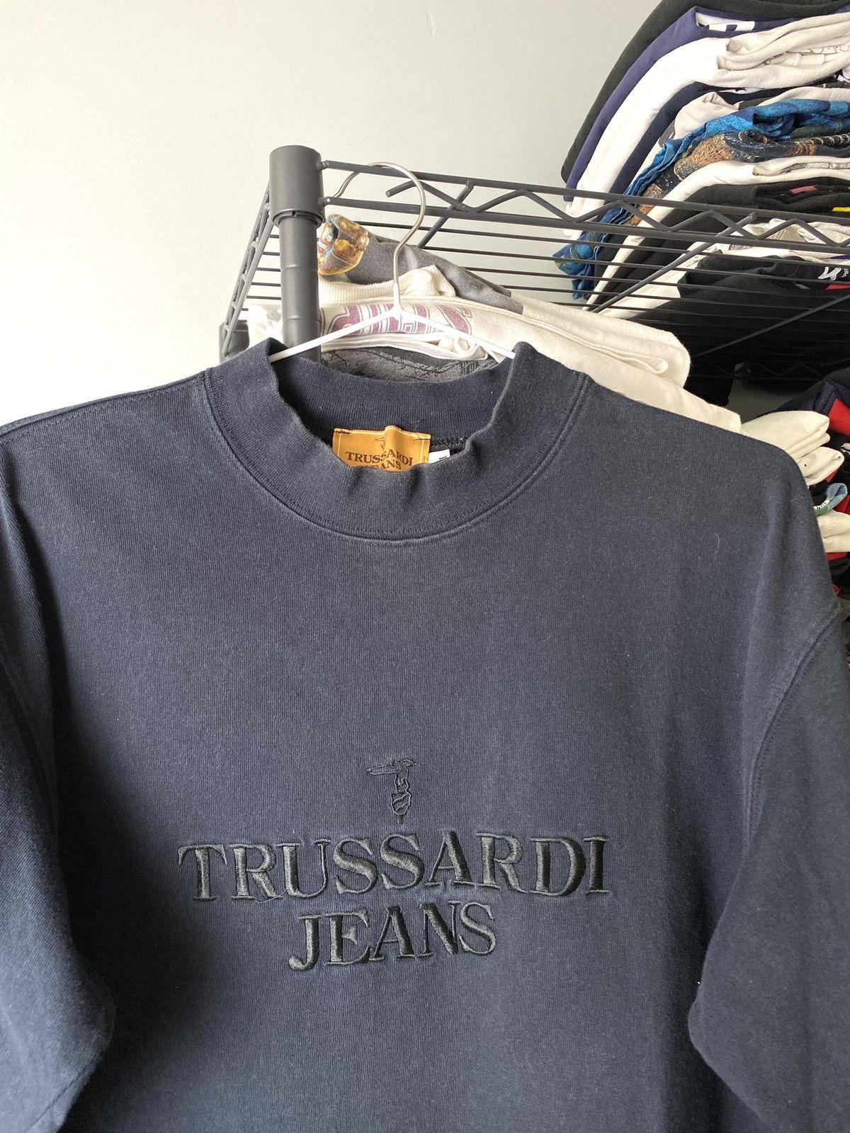 Trussardi Rare! Vintage Trussardi Jeans Sweatshirt DG Size US M / EU 48-50 / 2 - 2 Thumbnail