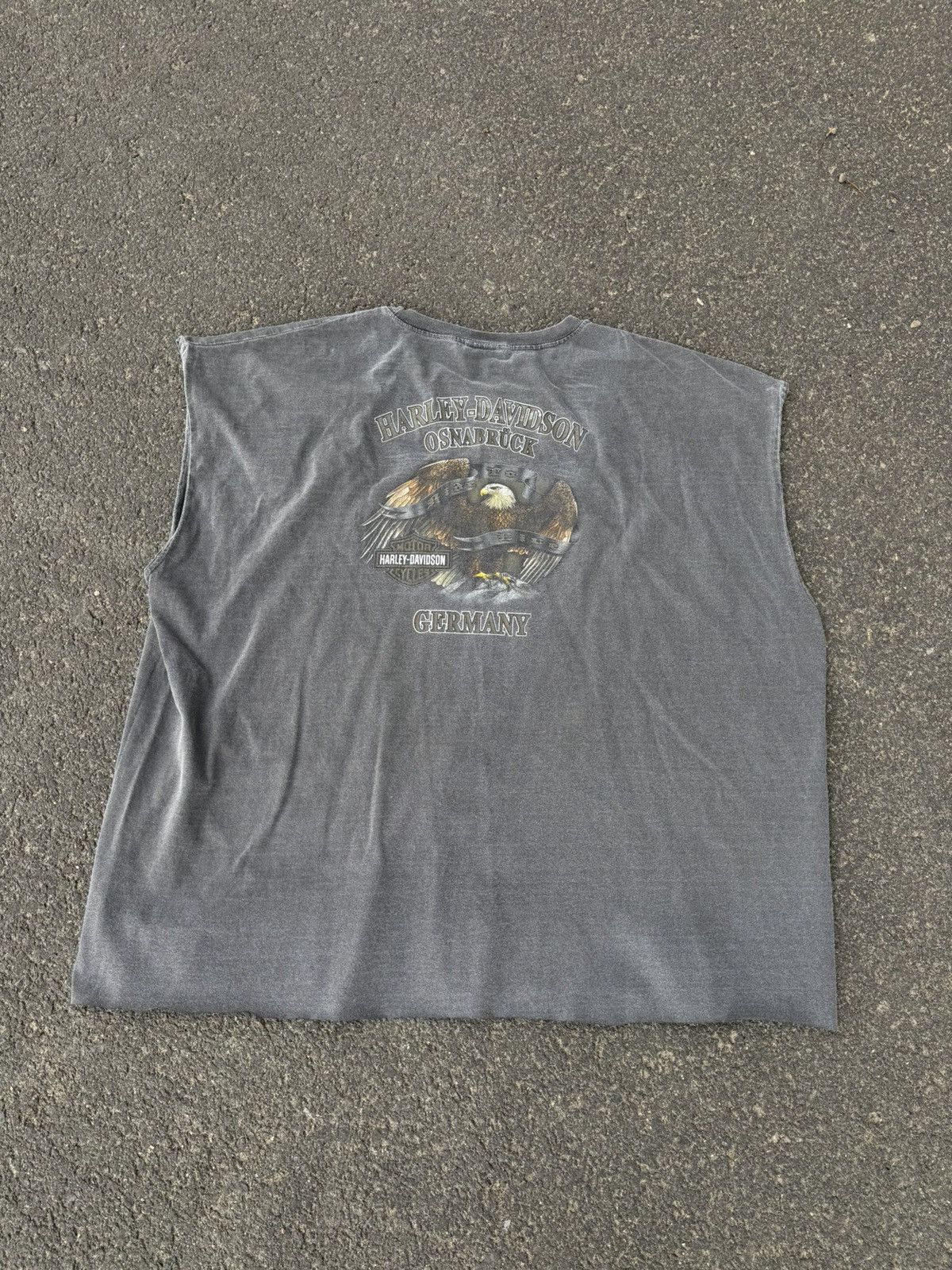 Harley Davidson Harley Davidson 00s sleeveless washed faded tshirt oversized Size US XXL / EU 58 / 5 - 2 Thumbnail