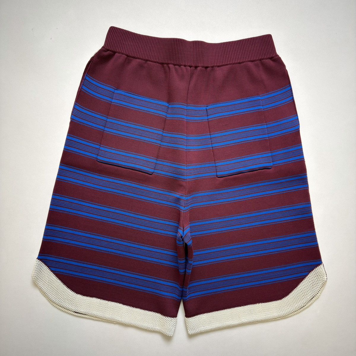 Wales Bonner Sample ‘Music’ Striped Tech Knit Shorts Size US 32 / EU 48 - 15 Thumbnail