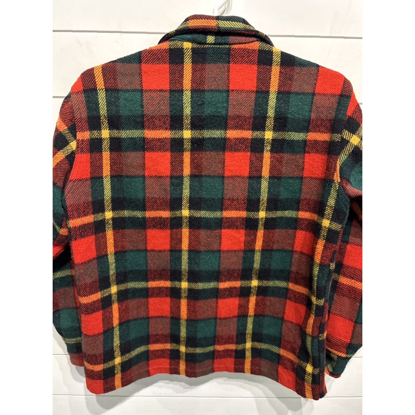 Vintage VINTAGE Melton Outerwear Wool Mackinaw Jacket Cruiser Hunting Plaid Mens Medium Shacket Jacket Size US M / EU 48-50 / 2 - 4 Thumbnail