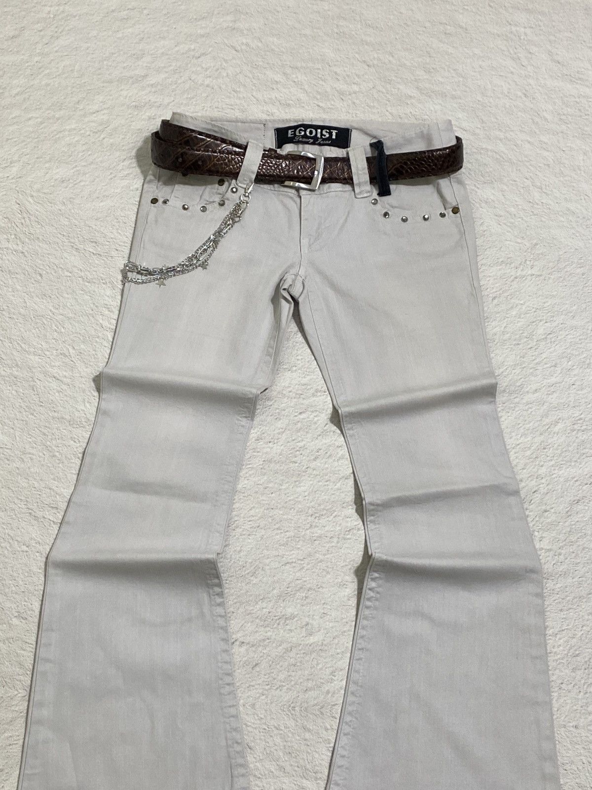 If Six Was Nine × Japanese Brand × Le Grande Bleu (L.G.B.) SICK💰 Egoist Super Flare pants Size US 29 - 3 Thumbnail