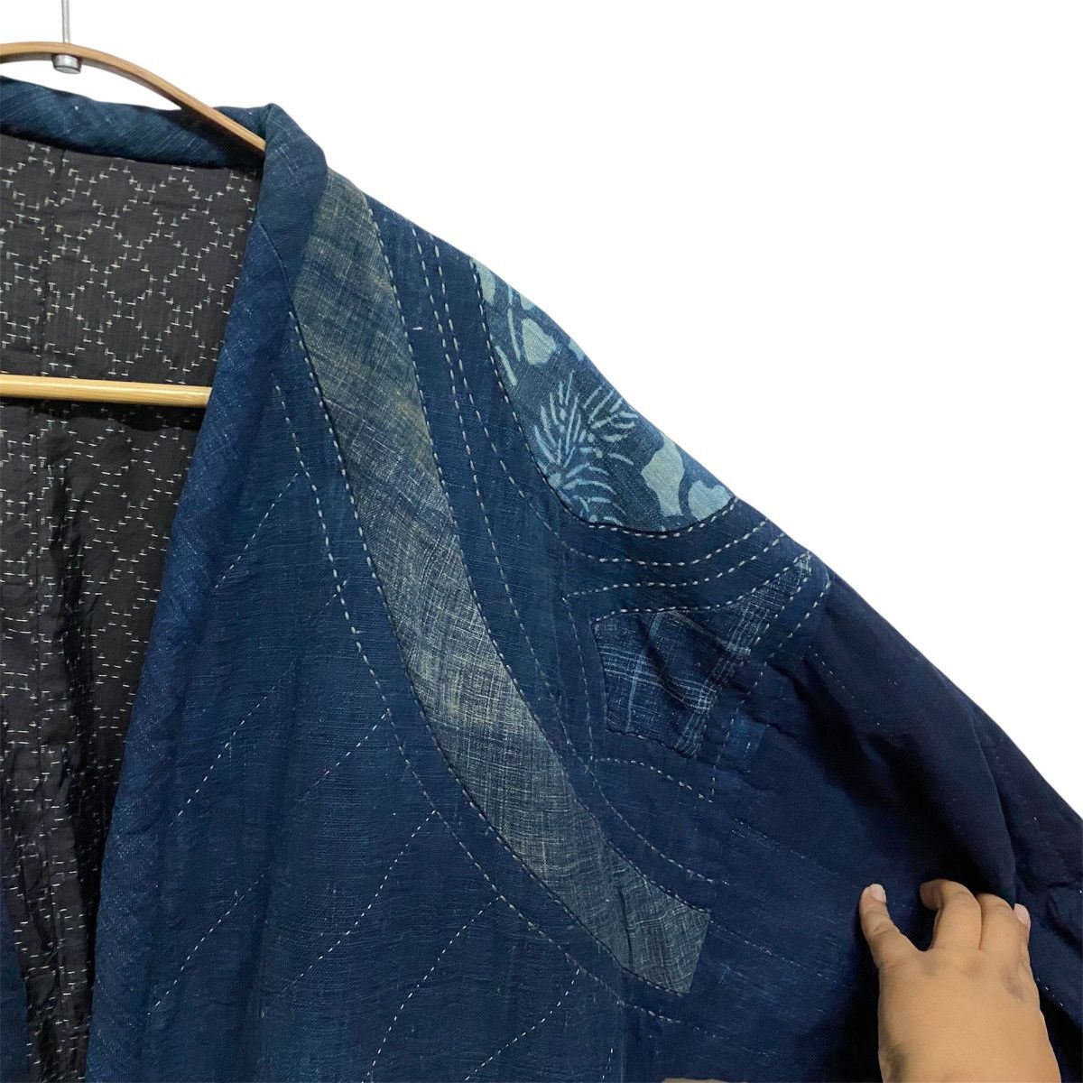 Indigo Vintage 60's JAPANESE Traditional Kimono indigo Size US XL / EU 56 / 4 - 7 Thumbnail