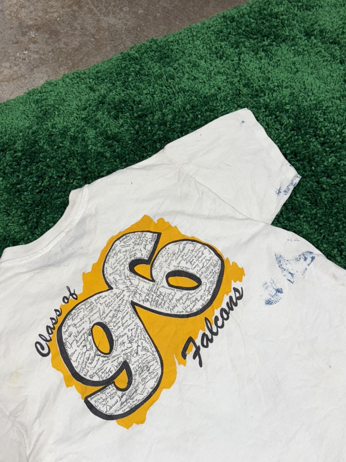 Vintage Vintage Hanes Heavyweight Eagle Hawk Falcon Paint Tee Large Size US L / EU 52-54 / 3 - 8 Thumbnail